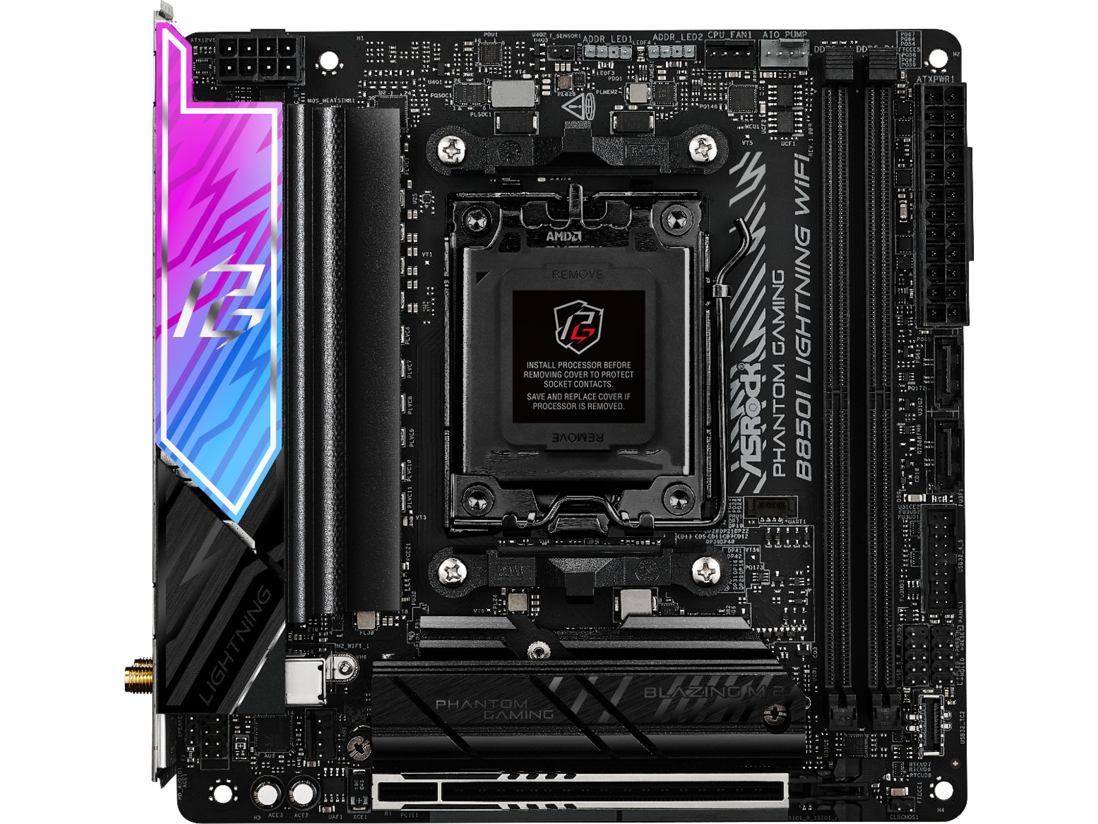 ASRock B850I Lightning WiFi Hovedkort AMD Socket