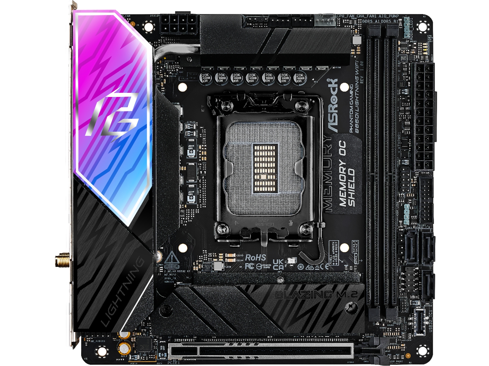 ASRock B860I Lightning WiFi Hovedkort Intel Socket
