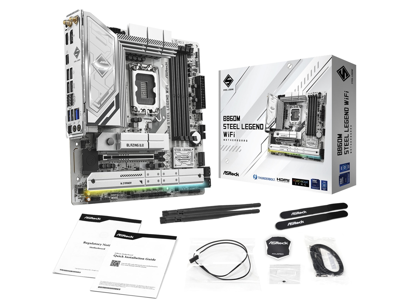 ASRock B860M Steel Legend WiFi Hovedkort Intel Socket