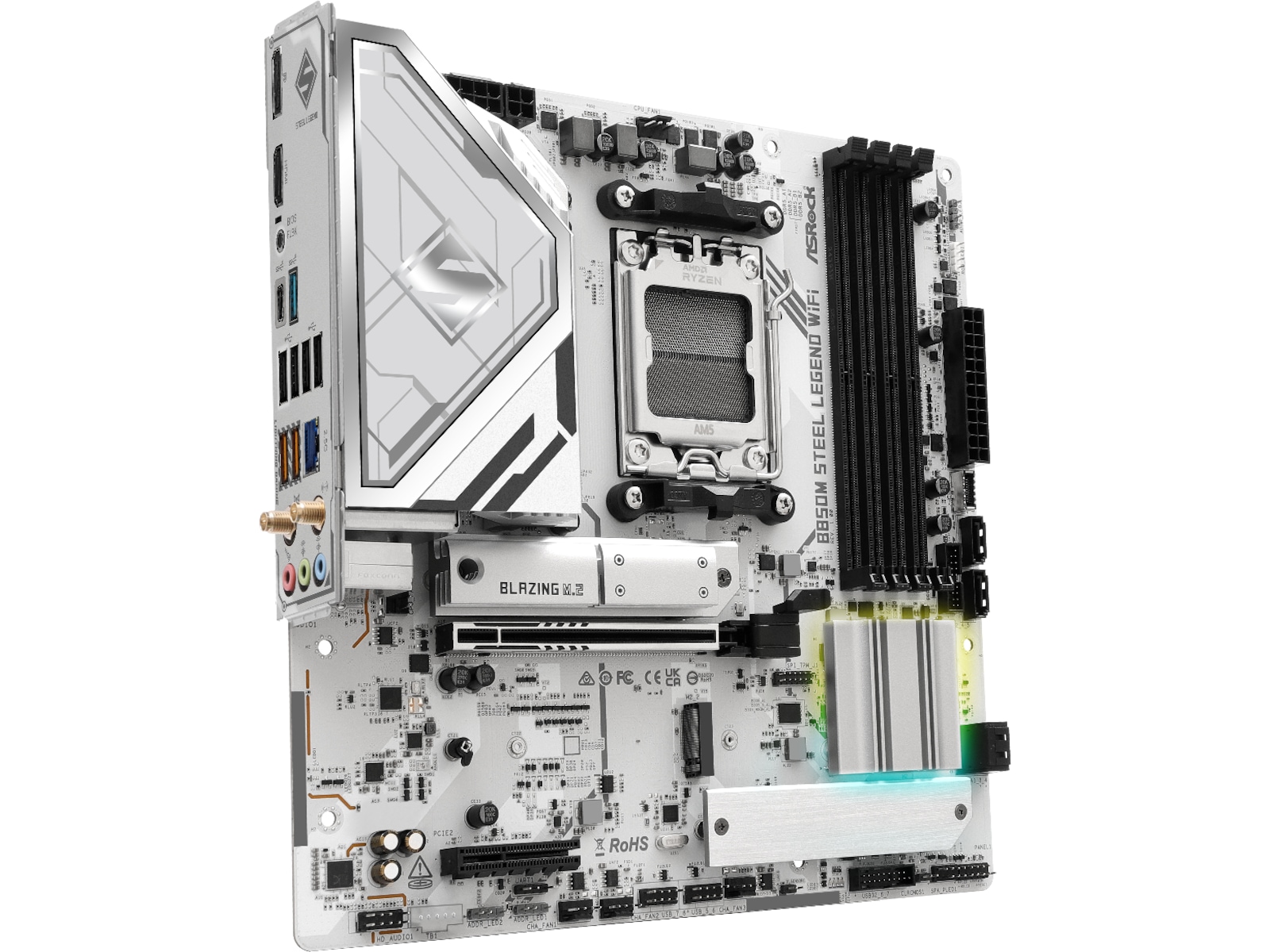 ASRock B850M Steel Legend WiFi Hovedkort AMD Socket