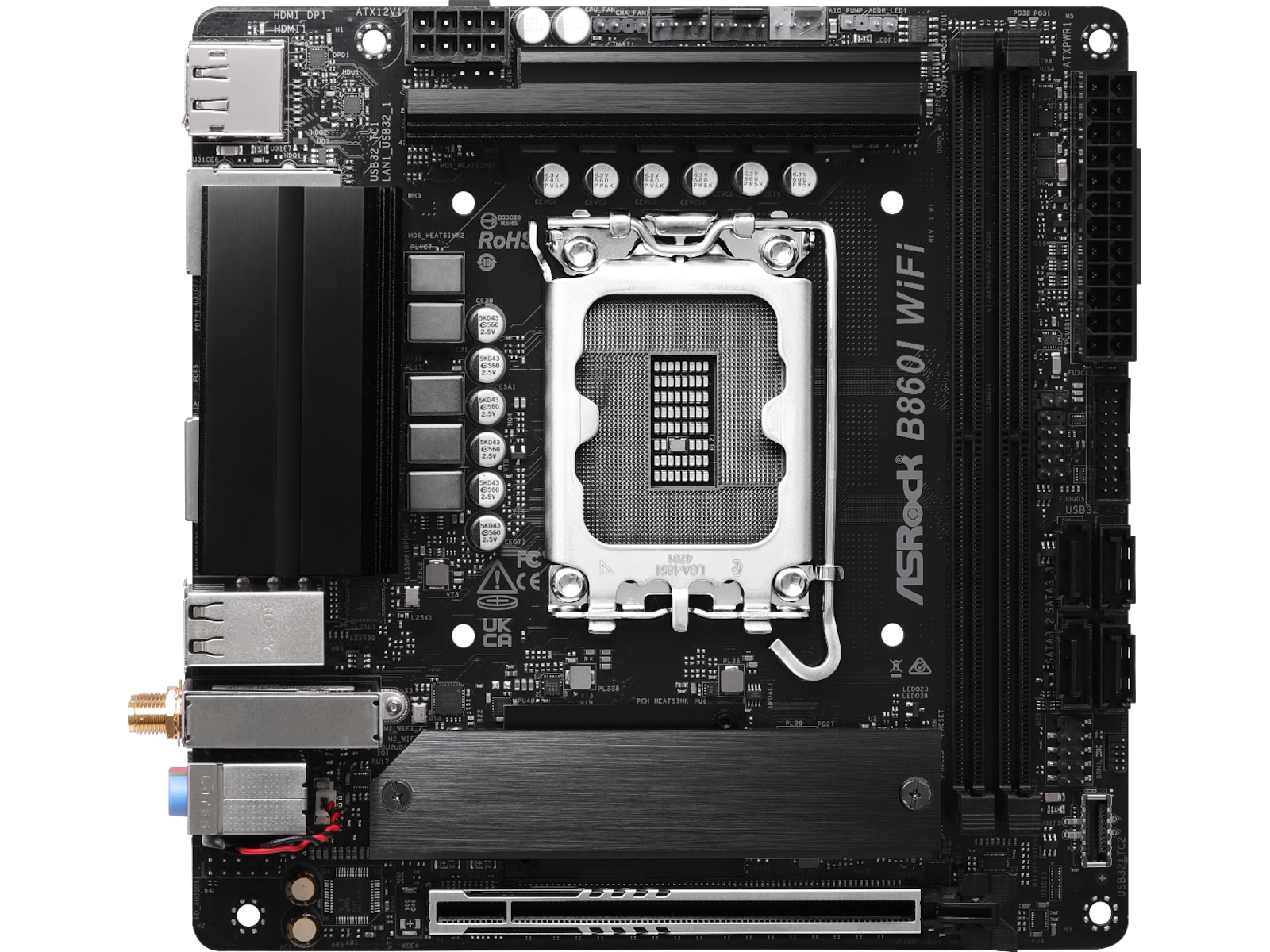 ASRock B860I WiFi Hovedkort Intel Socket