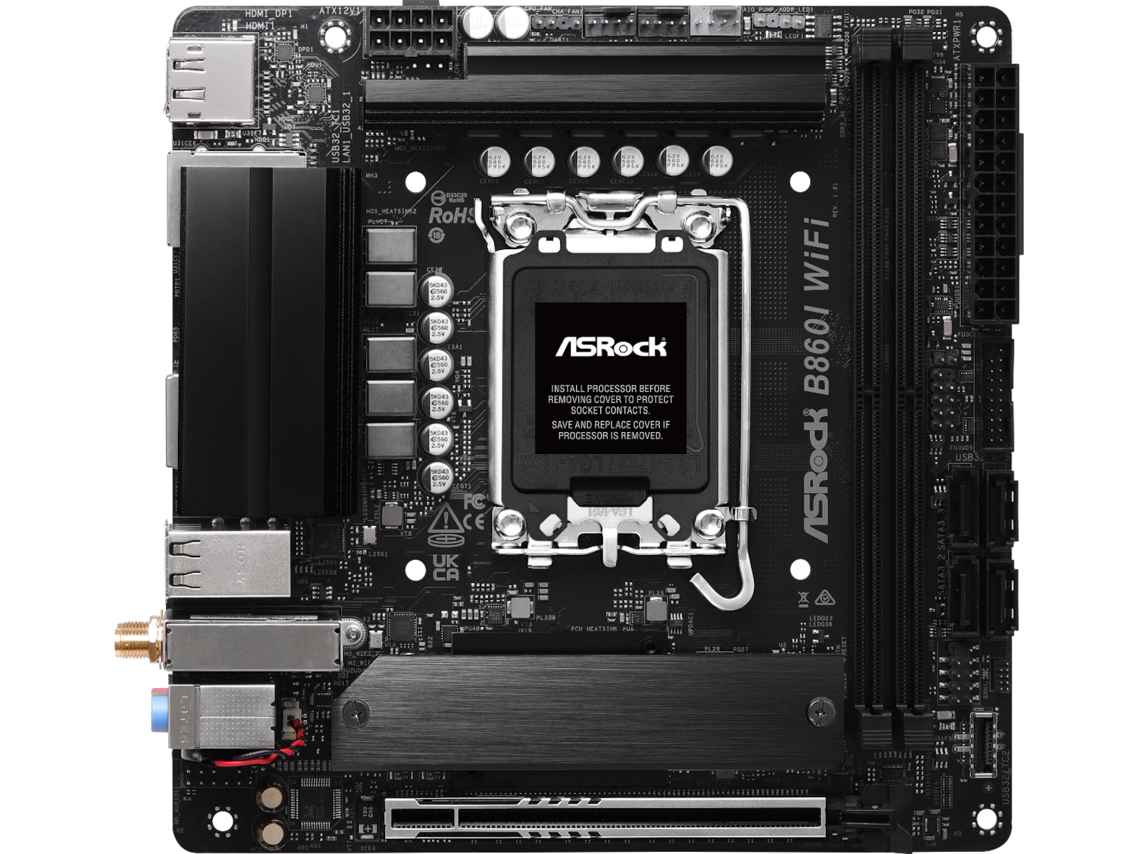 ASRock B860I WiFi Hovedkort Intel Socket