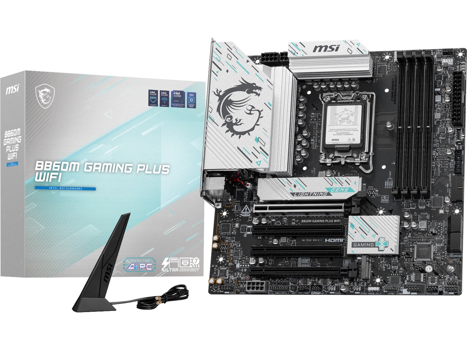 MSI B860M GAMING PLUS WIFI Hovedkort Intel Socket