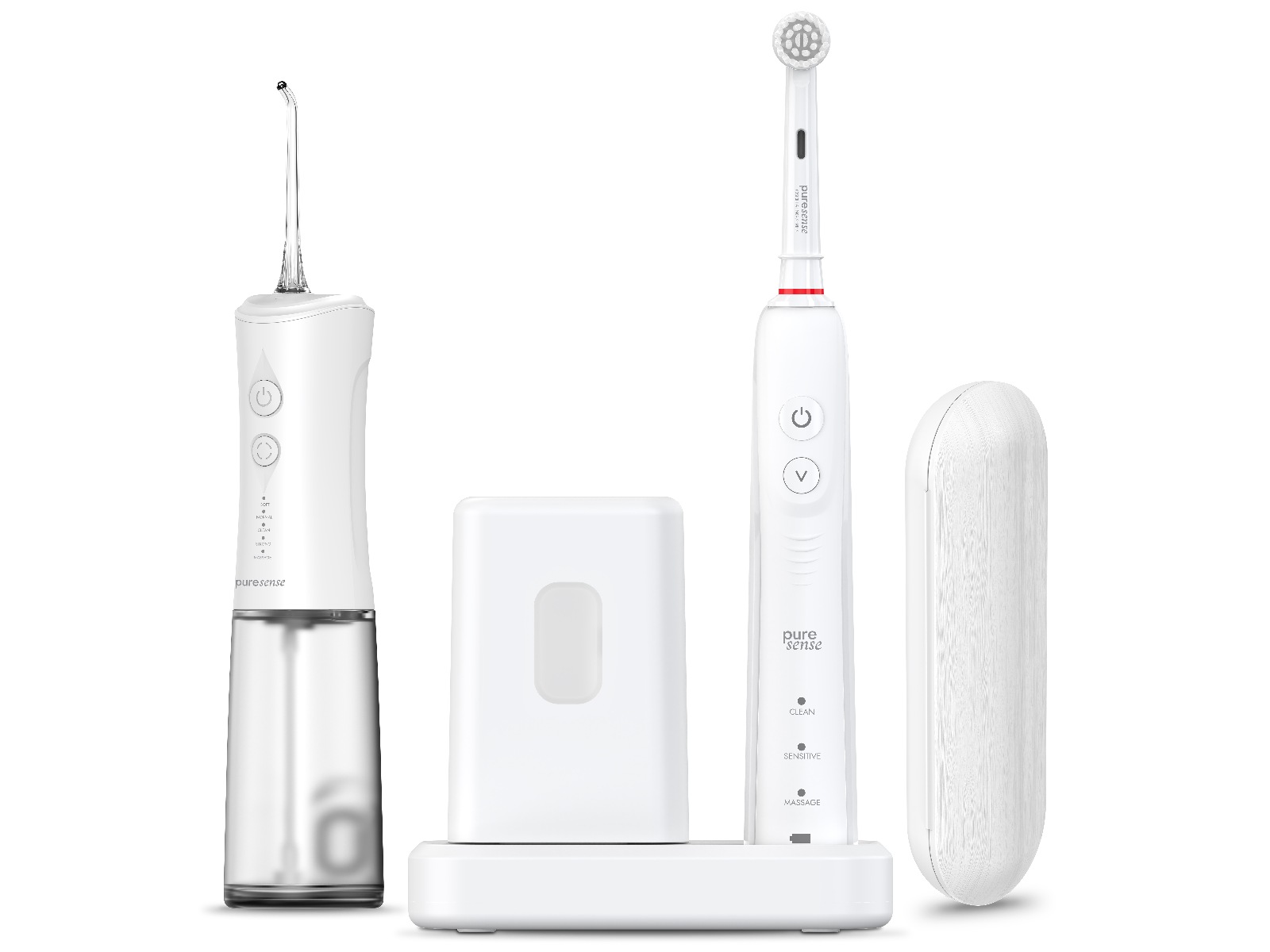 Puresense Dental C Oscillating Brilliant Bundle (hvit) Elektriske tannbørster