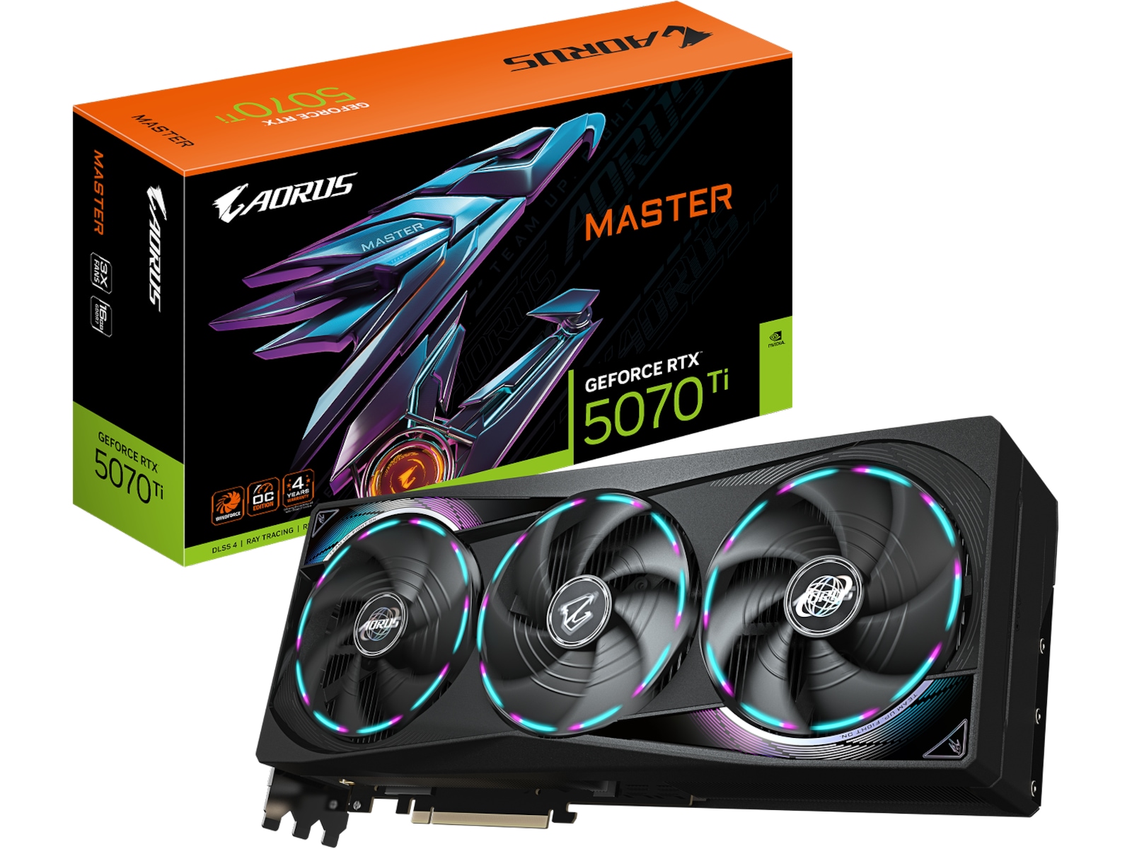 Gigabyte Aorus GeForce RTX 5070 Ti MASTER Skjermkort