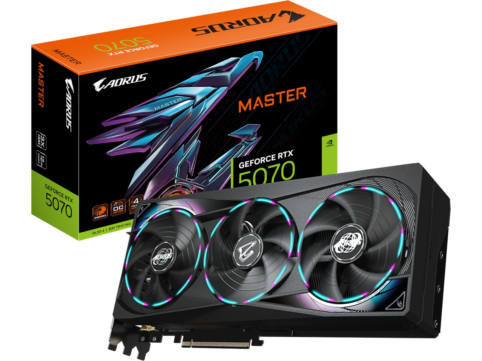 Gigabyte GeForce RTX 5070 AORUS MASTER Skjermkort