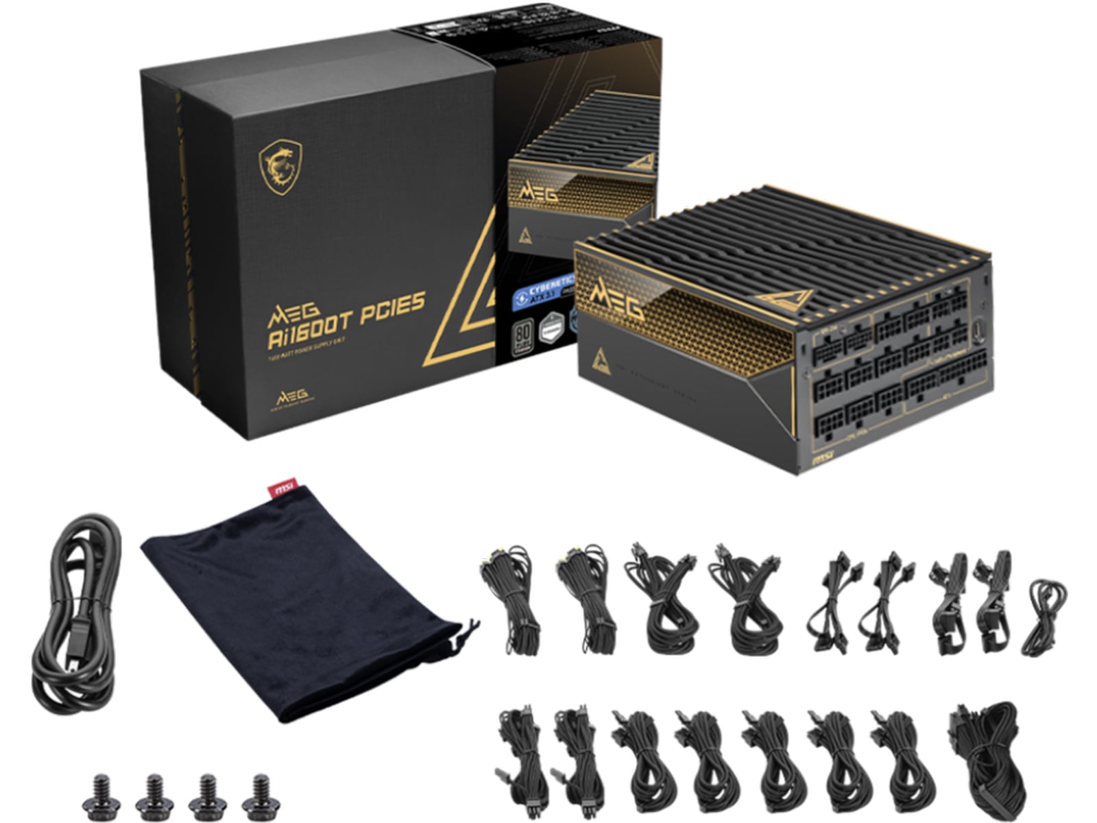 MSI MEG Ai1600T PCIE 5 PSU Enheter