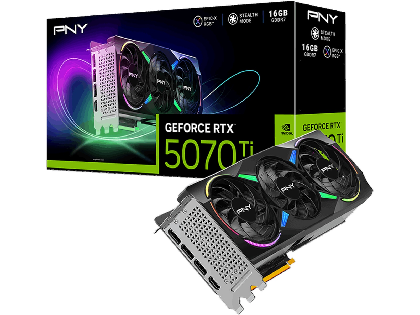 PNY GeForce RTX 5070 Ti ARGB OC Skjermkort