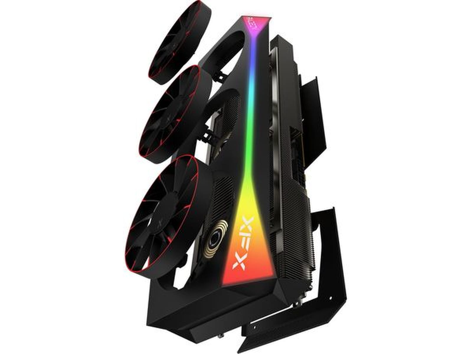 XFX Mercury AMD Radeon RX 9070 XT OC Magnetic Air RGB (sort) Skjermkort