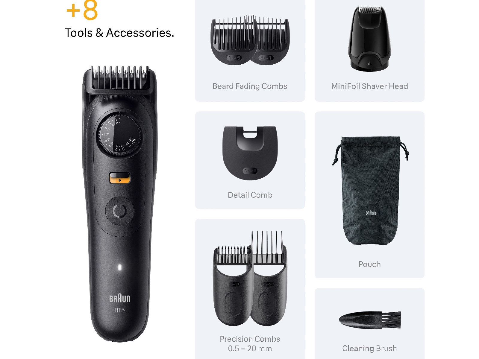 Braun Series 5 Skjeggtrimmer (sort) Barbermaskiner