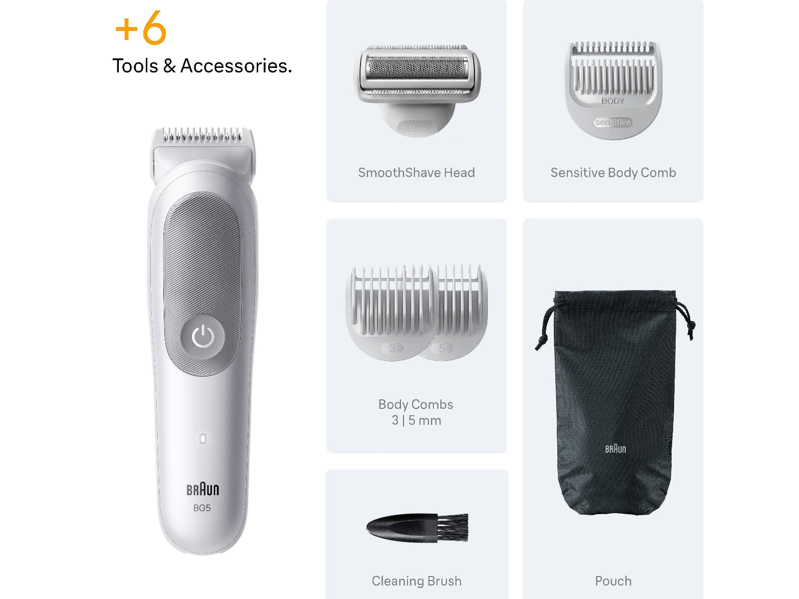 Braun Series 5 Kroppstrimmer (grå) Barbermaskiner