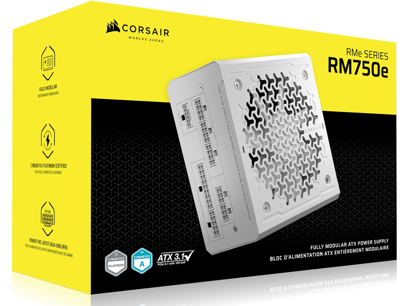 Corsair RMe Series RM750e PSU (hvit) Enheter