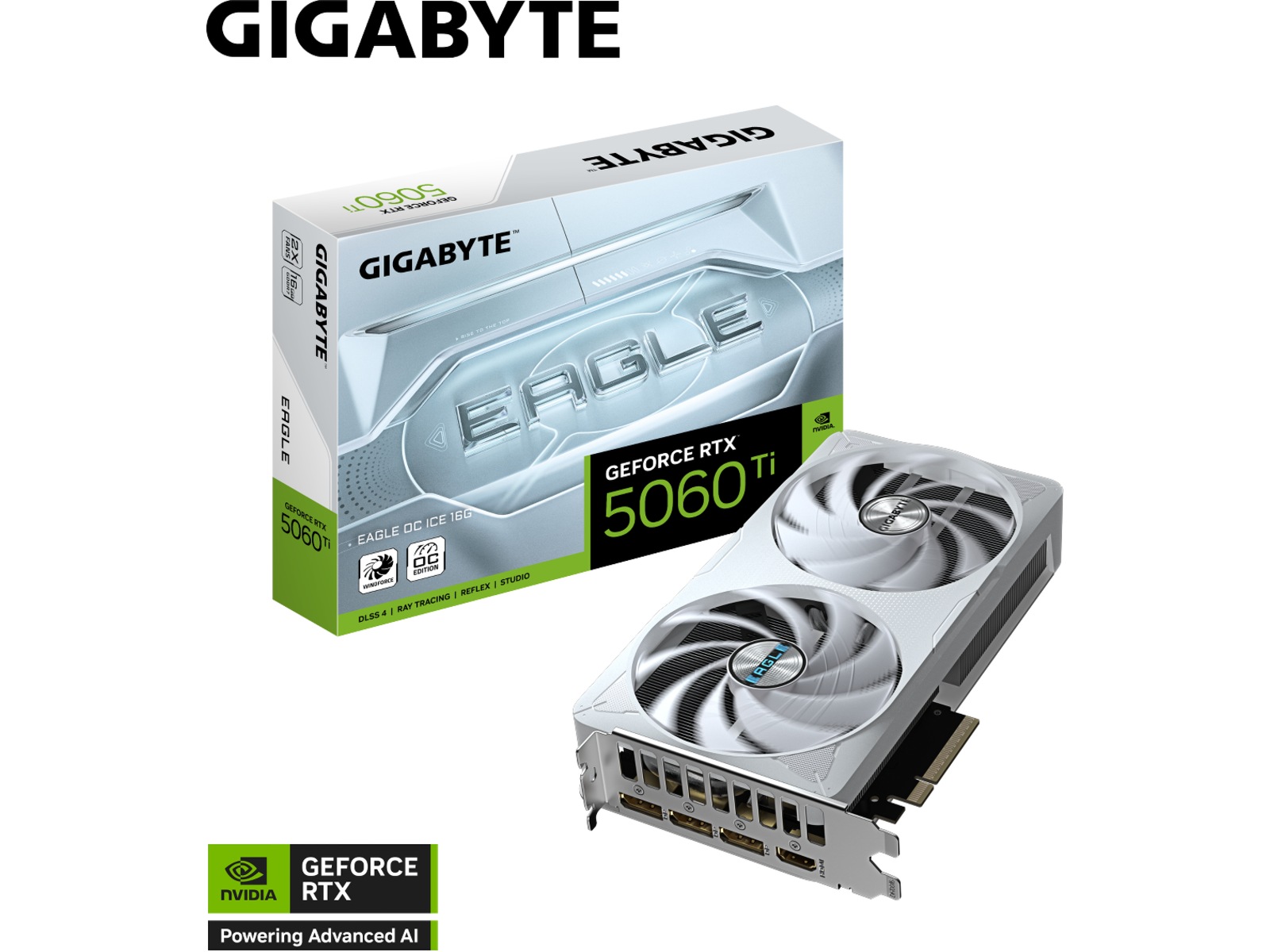 Gigabyte GeForce RTX 5060 Ti EAGLE OC ICE Skjermkort