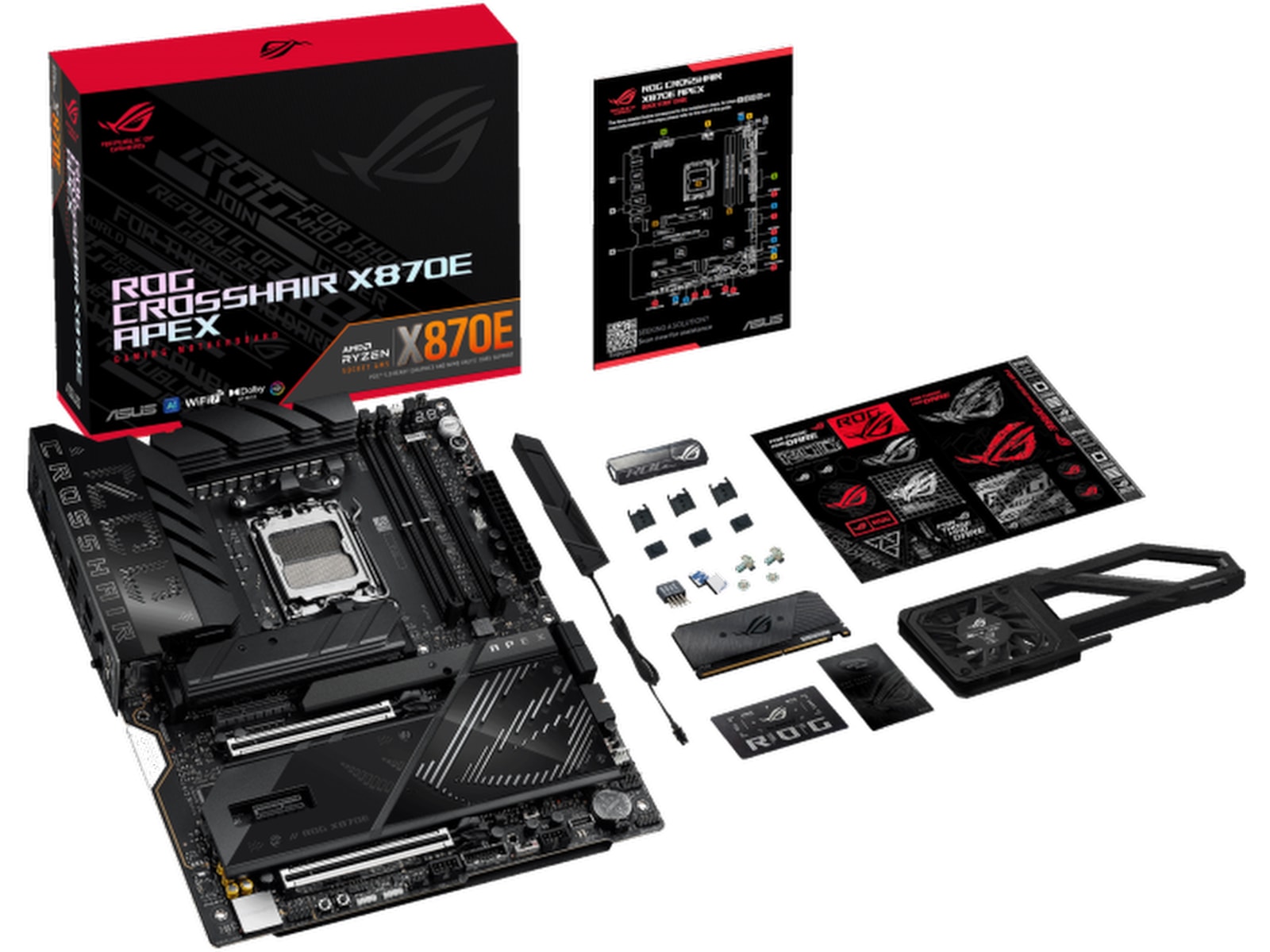ASUS ROG CROSSHAIR X870E APEX Hovedkort AMD Socket