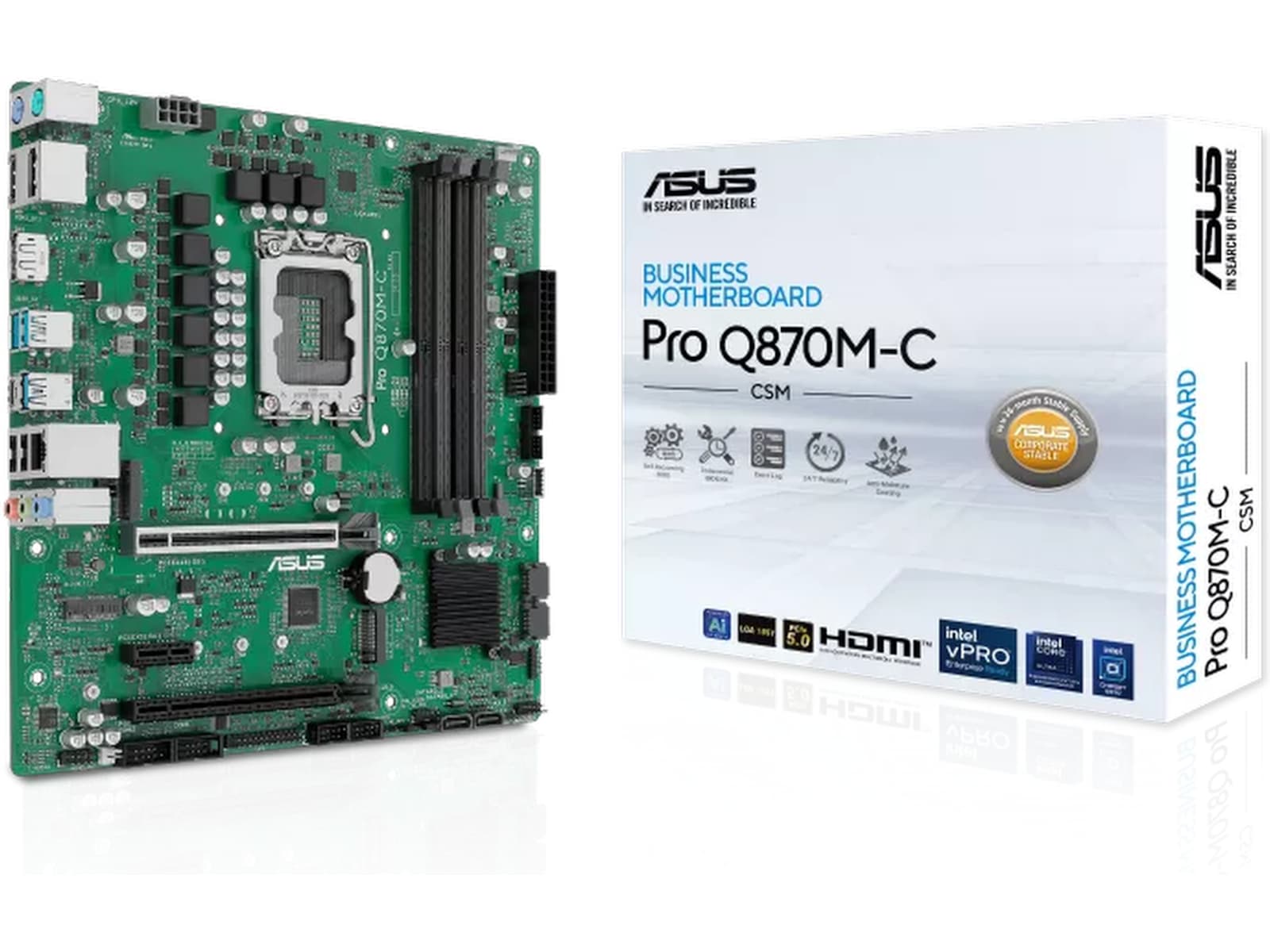 ASUS Pro Q870M-C-CSM Hovedkort Intel Socket