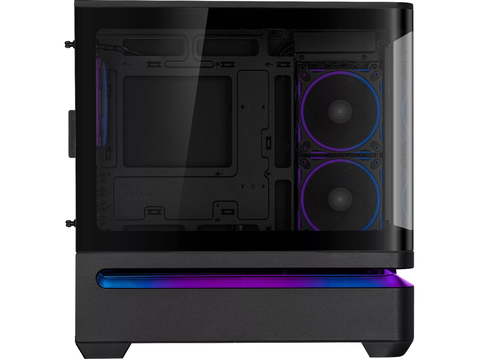 Asus PRIME AP202 TG ARGB mATX Tower (sort) Mini/Micro/Nano tower