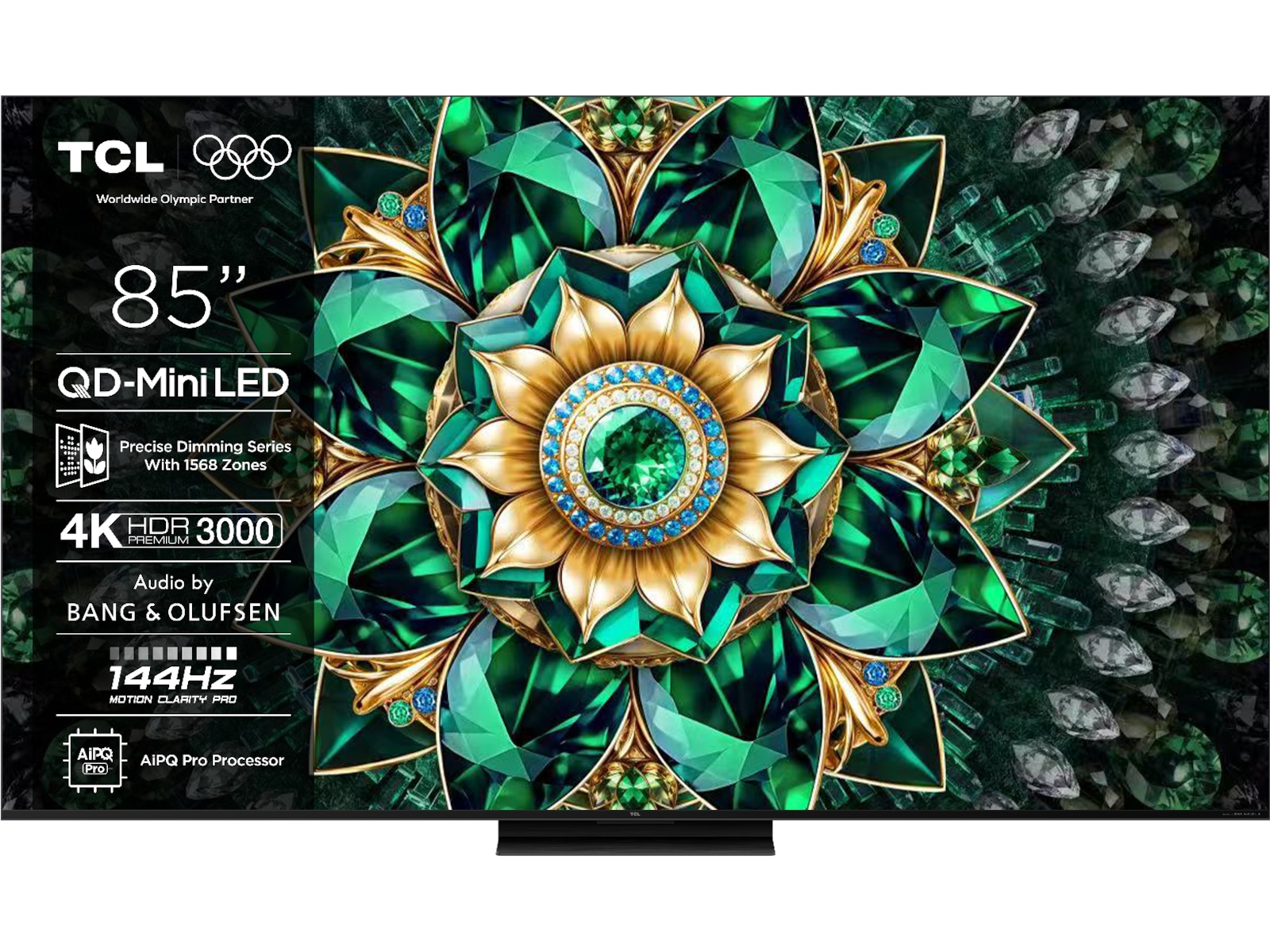 TCL 85" Q7C 4K QD-Mini LED Google TV Over 80 tommer TV