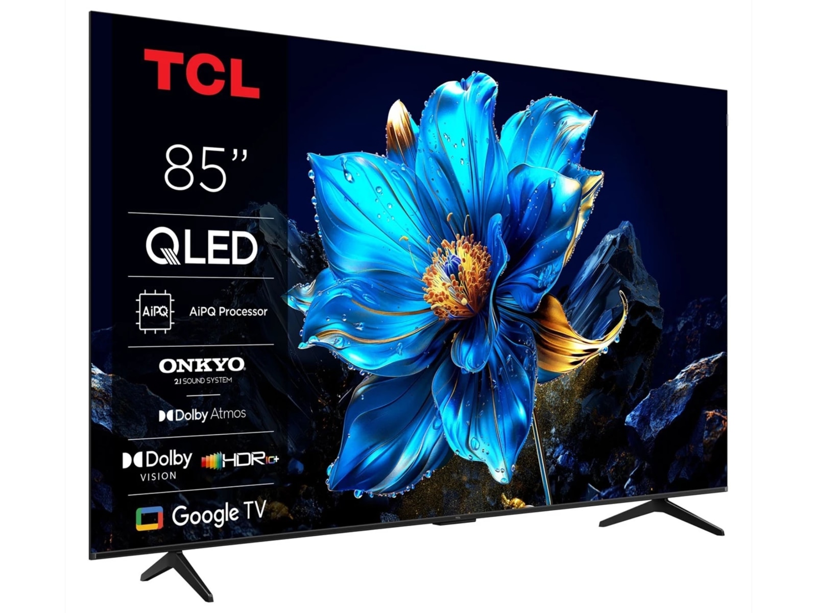 TCL 85" T69C 4K QLED Google TV Over 80 tommer TV
