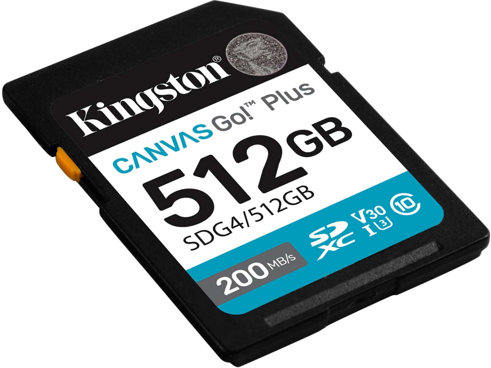 Kingston Canvas Go! Plus SDXC 512GB Minnekort til foto & video