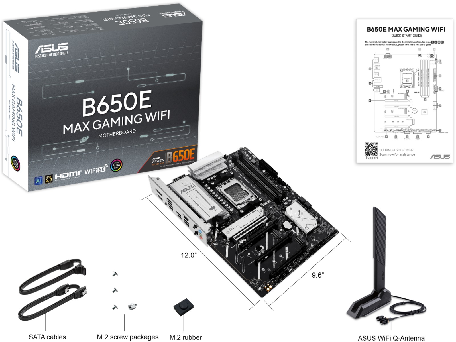 Asus B650E MAX GAMING WIFI Hovedkort AMD Socket