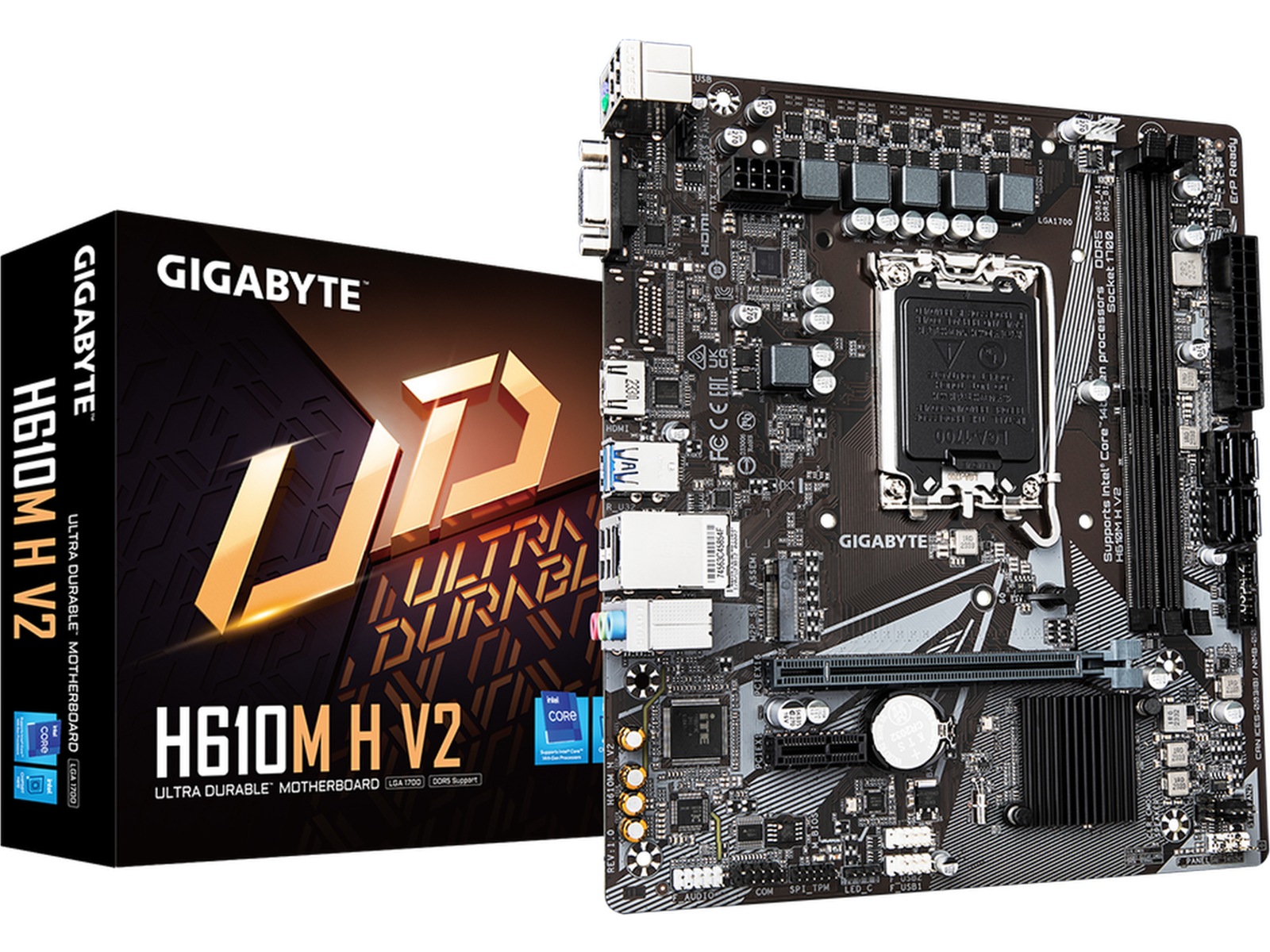 Gigabyte H610M H V2 Hovedkort Intel Socket