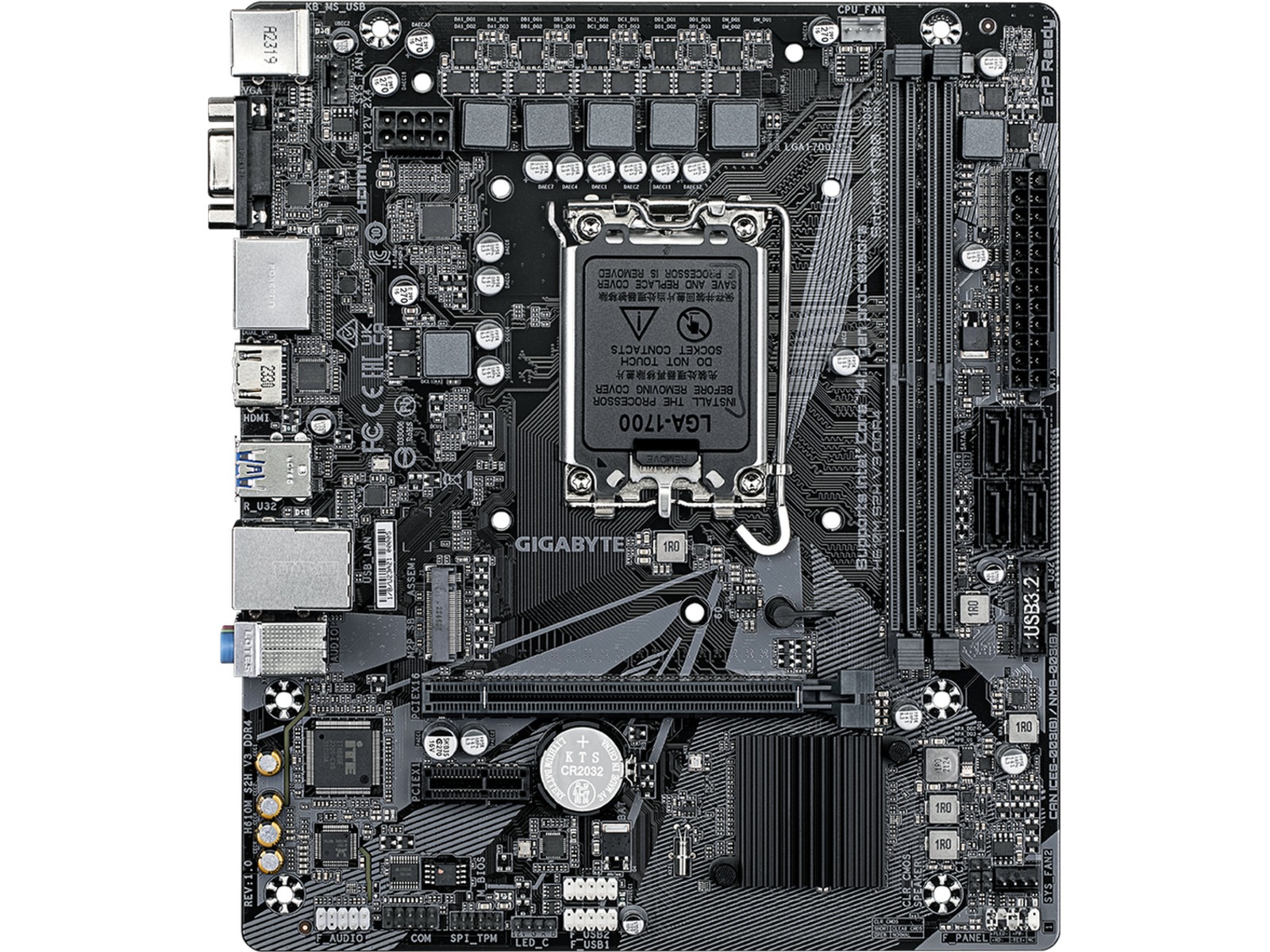 Gigabyte H610M S2H V3 DDR4 Hovedkort Intel Socket