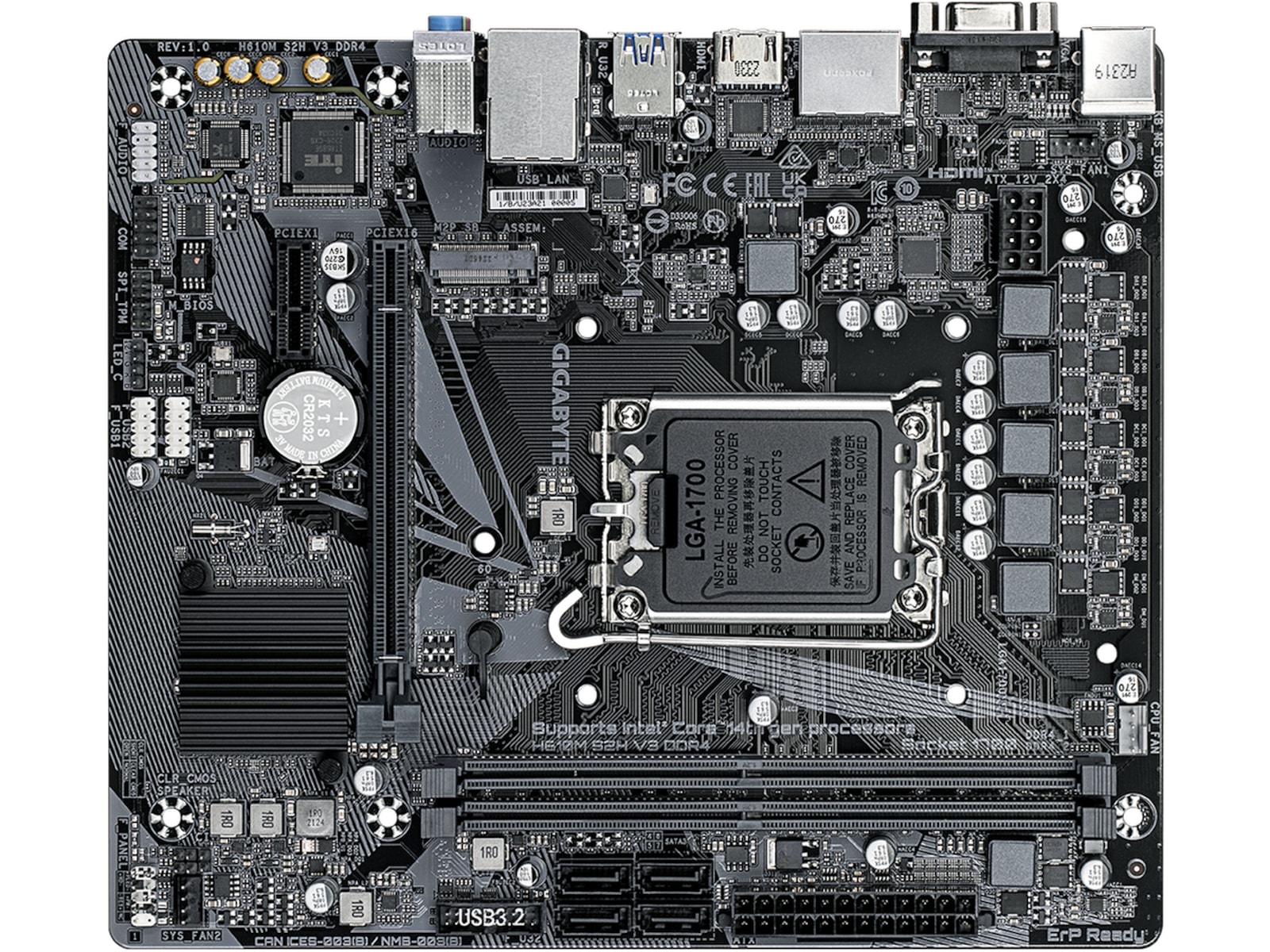 Gigabyte H610M S2H V3 DDR4 Hovedkort Intel Socket