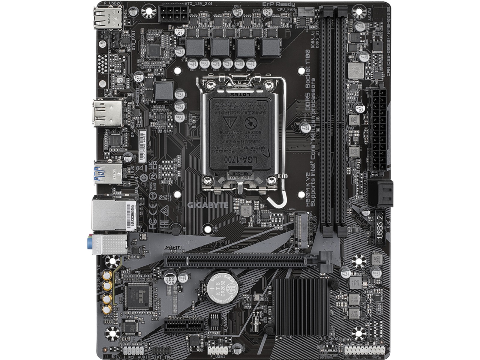 Gigabyte H610M K V2 Hovedkort Intel Socket