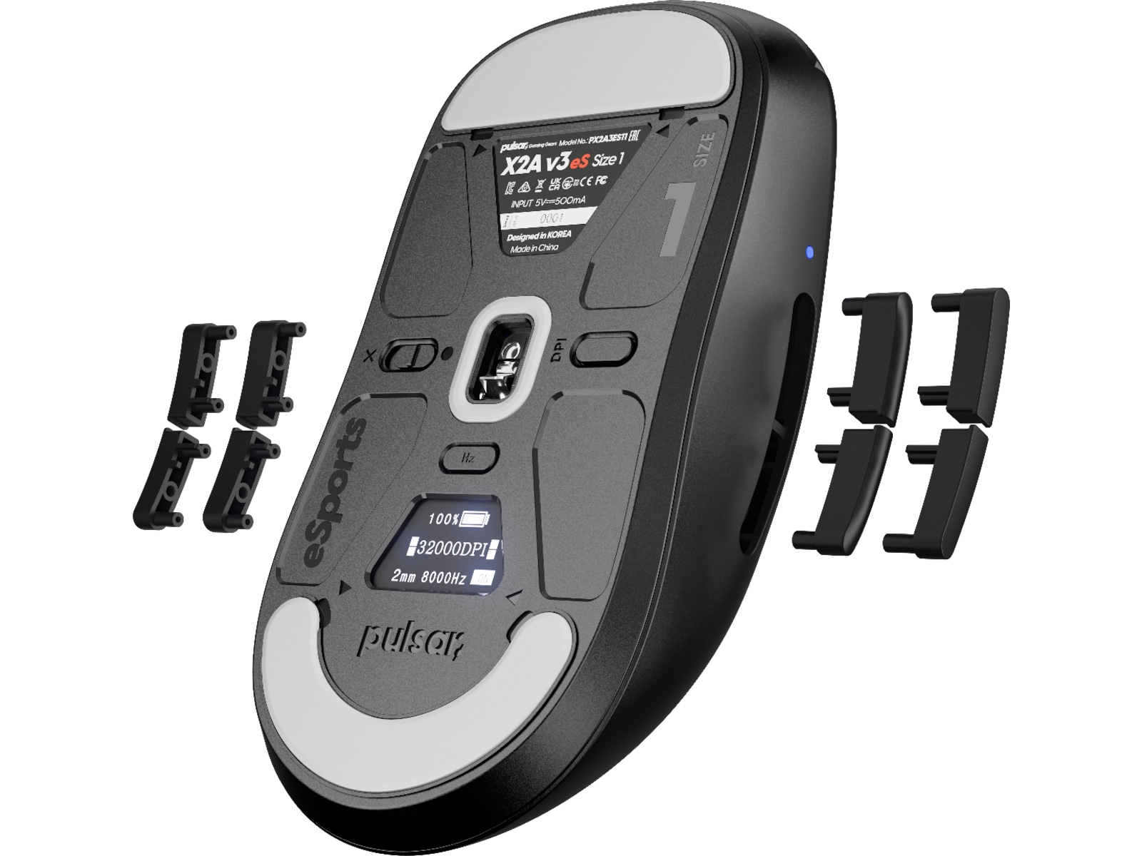 Pulsar X2A v3 eS Mini Trådløs Gamingmus (sort) Gamingmus