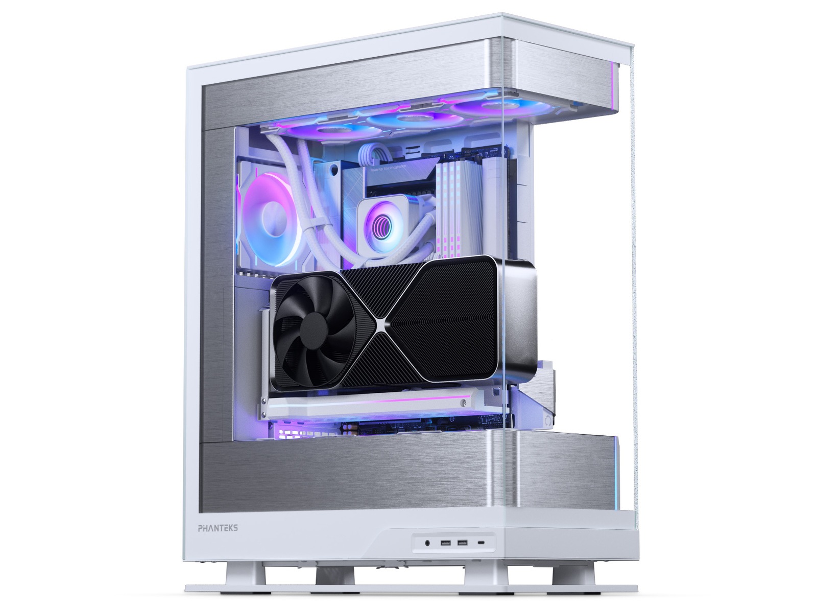 Phanteks Glacier One 360D30 X2 DRGB AIO Kjøler (hvit) CPU - Vannkjøling