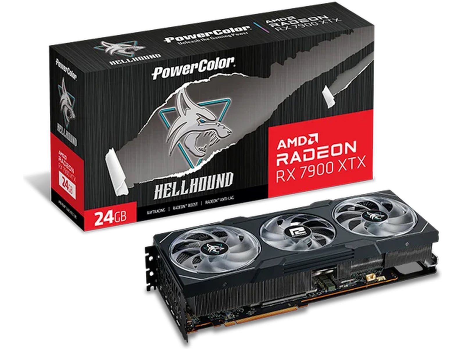 PowerColor Hellhound AMD Radeon RX 7900 XTX -B-Grade Demo skjermkort