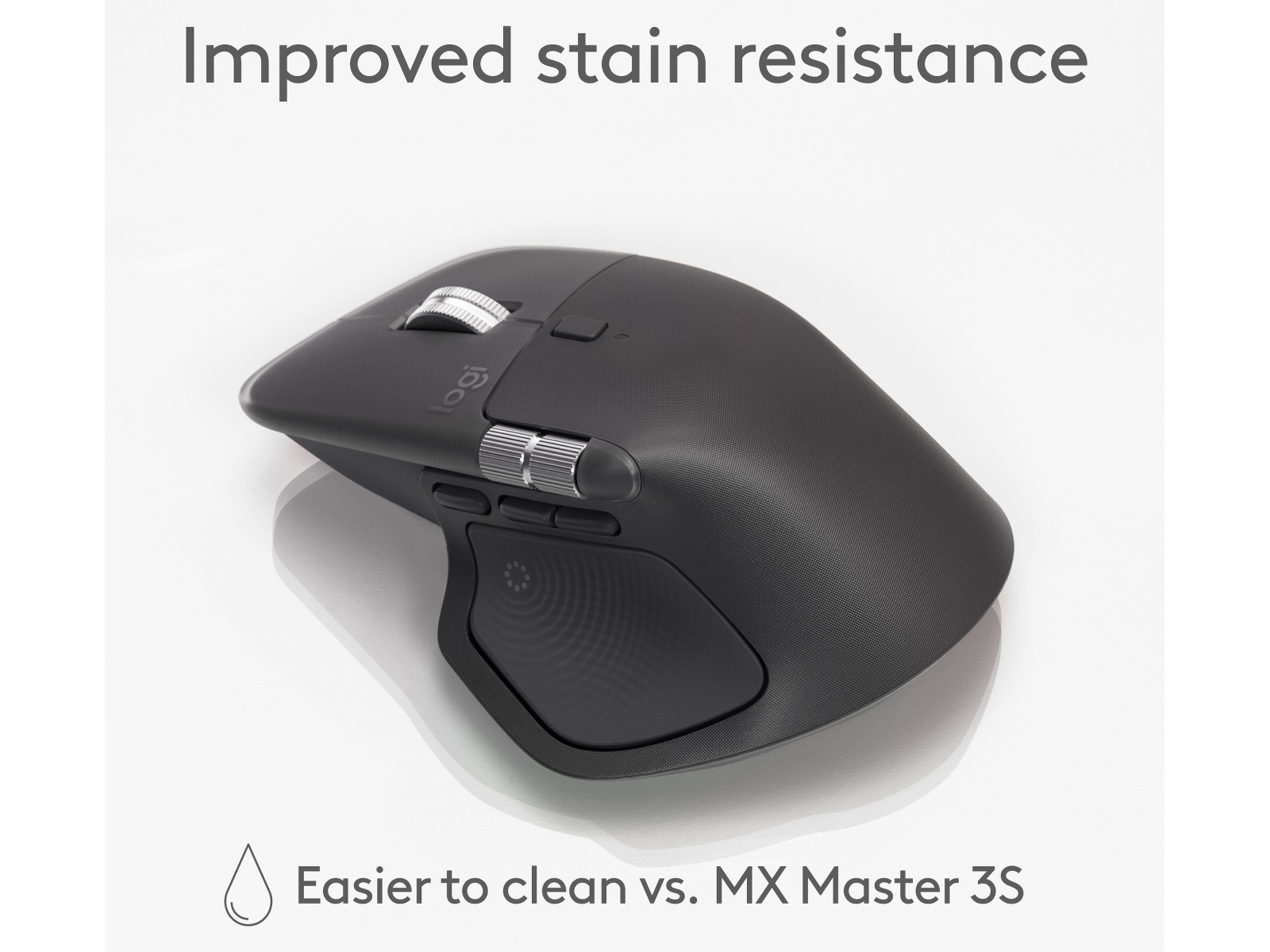 Logitech MX Master 4 Trådløs Ergonomisk Mus (grafittgrå) Mus