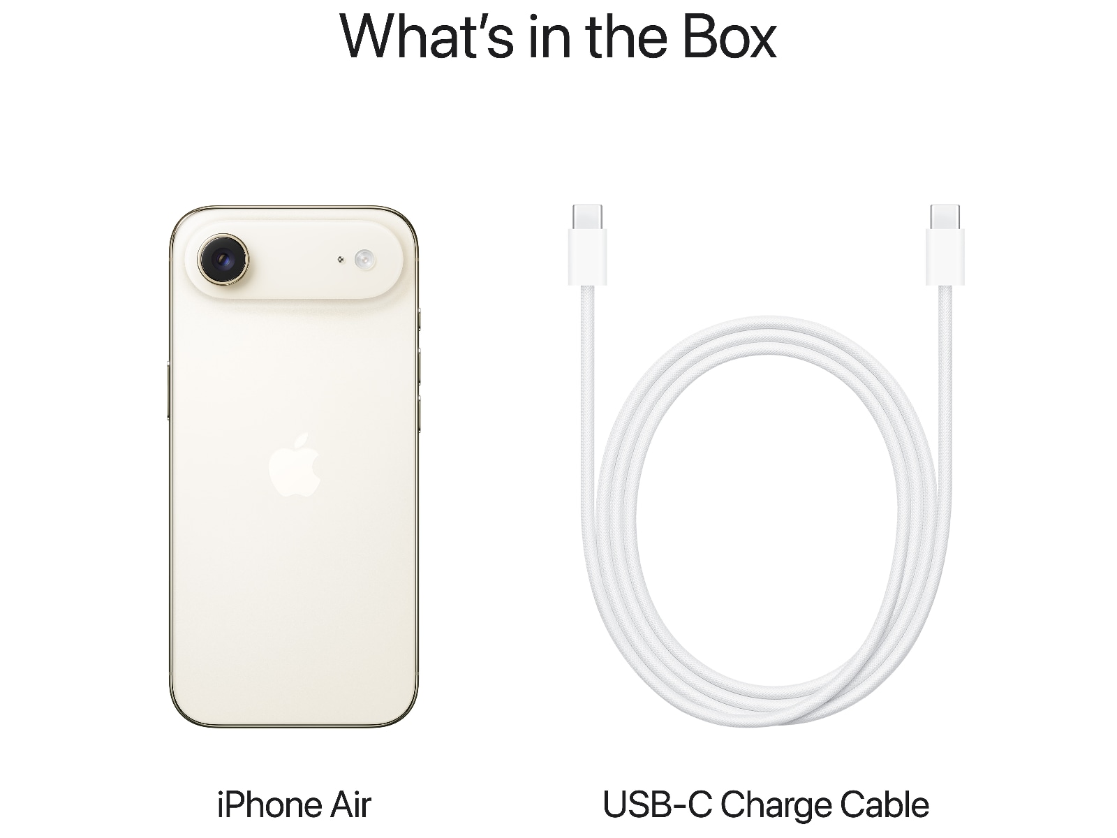 iPhone Air 256GB (lys gull) Mobiltelefoner