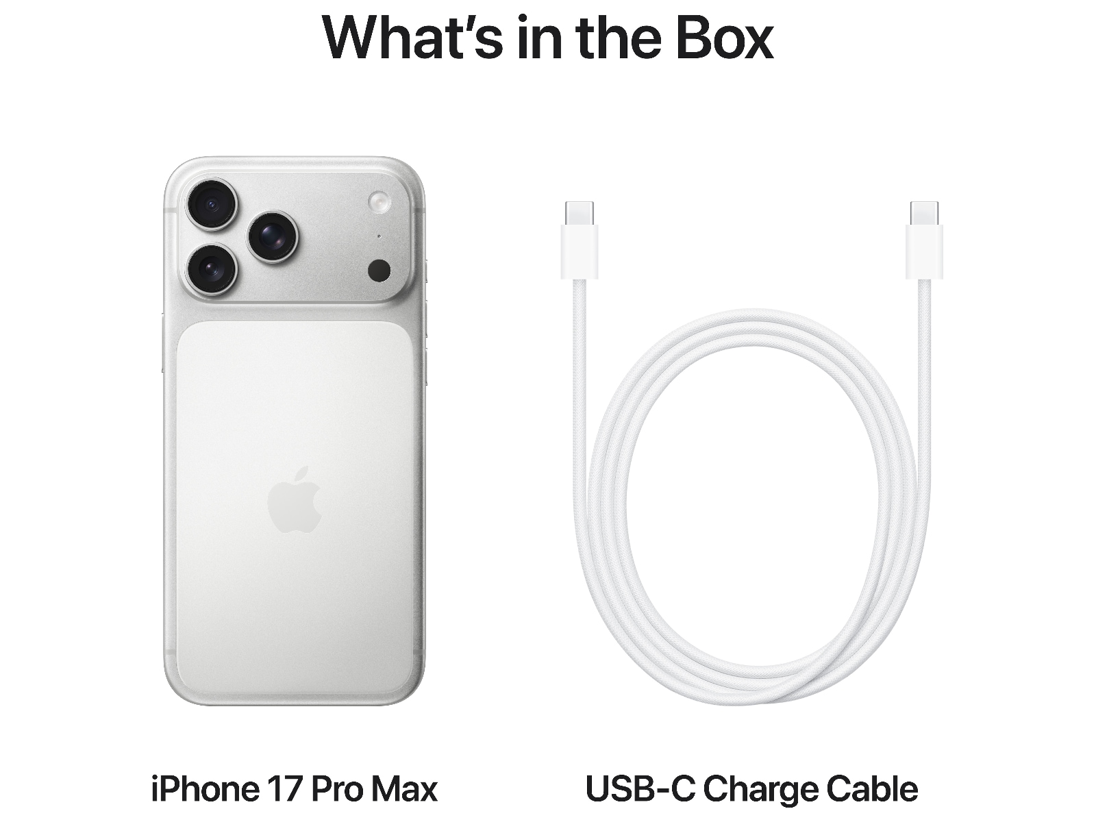 iPhone 17 Pro Max 1TB (sølv) Mobiltelefoner