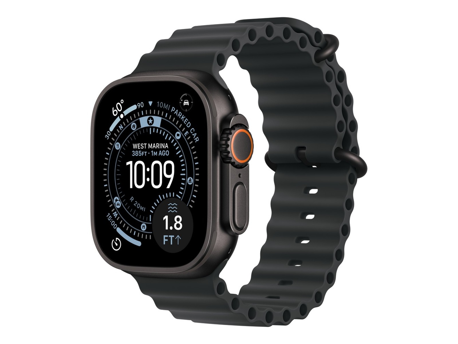 Apple Watch Ultra 3 49mm GPS + LTE Titan (sort) Smartklokker