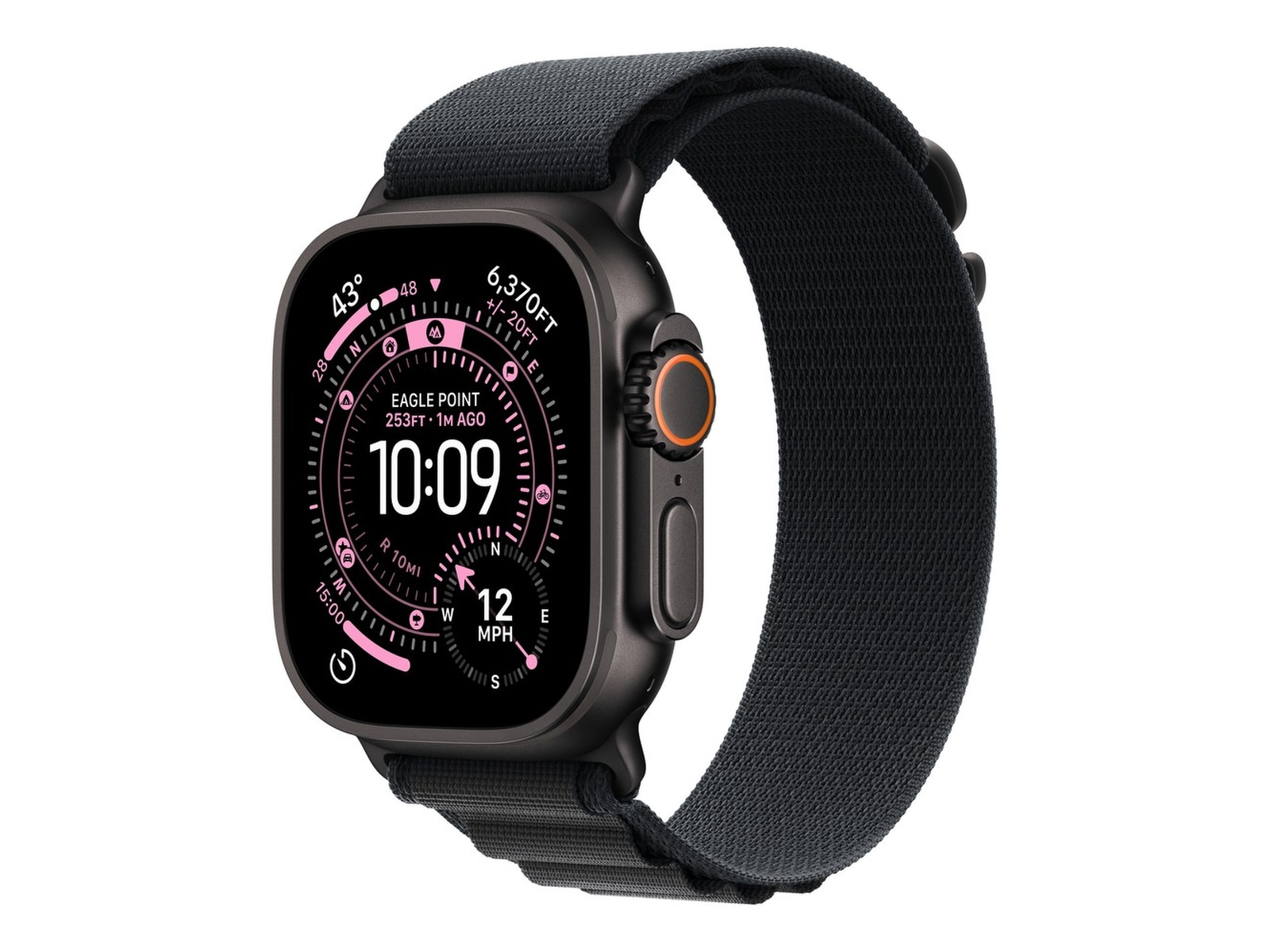 Apple Watch Ultra 3 49mm GPS + LTE Titan (sort) Smartklokker
