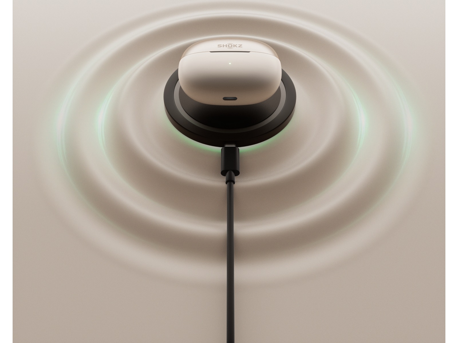 SHOKZ OpenDots Trådløse åpne ørepropper, half In-Ear (grå) Ørepropper