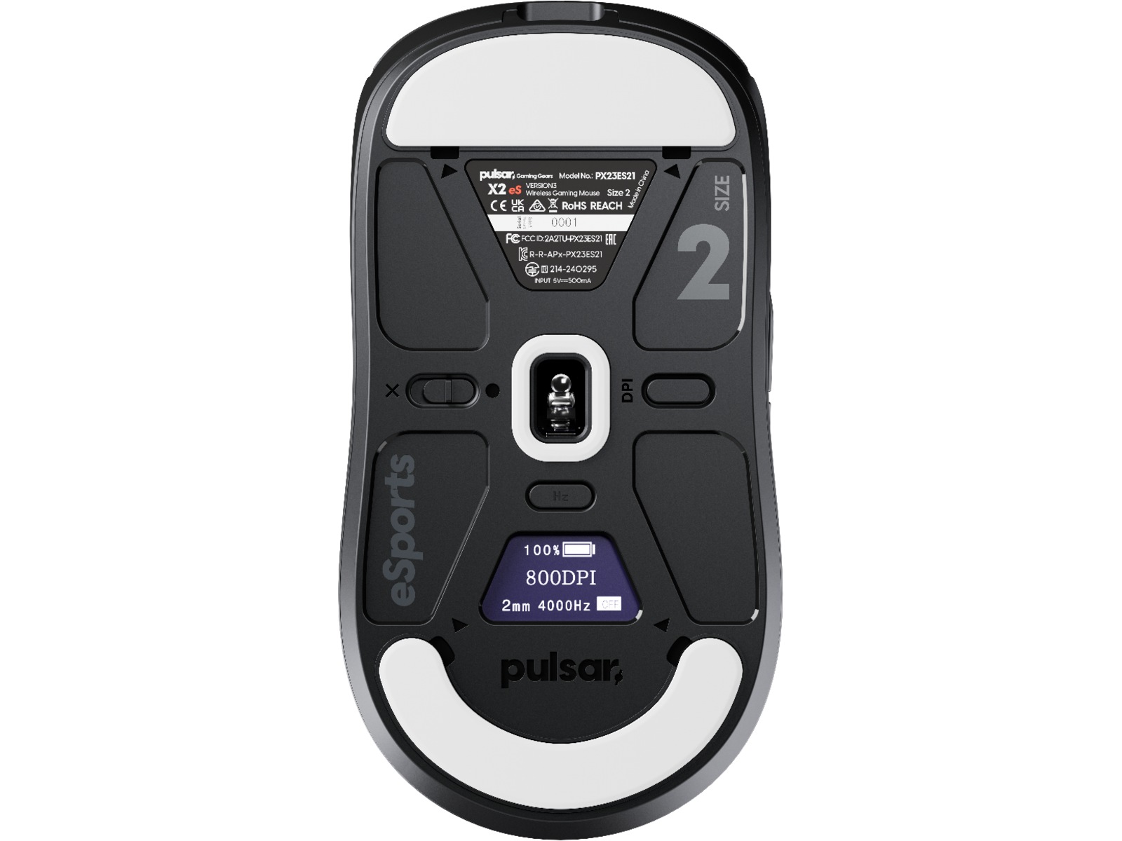 Pulsar X2 V3 eS Mini Trådløs Gamingmus (sort) -B-Grade Demo mus