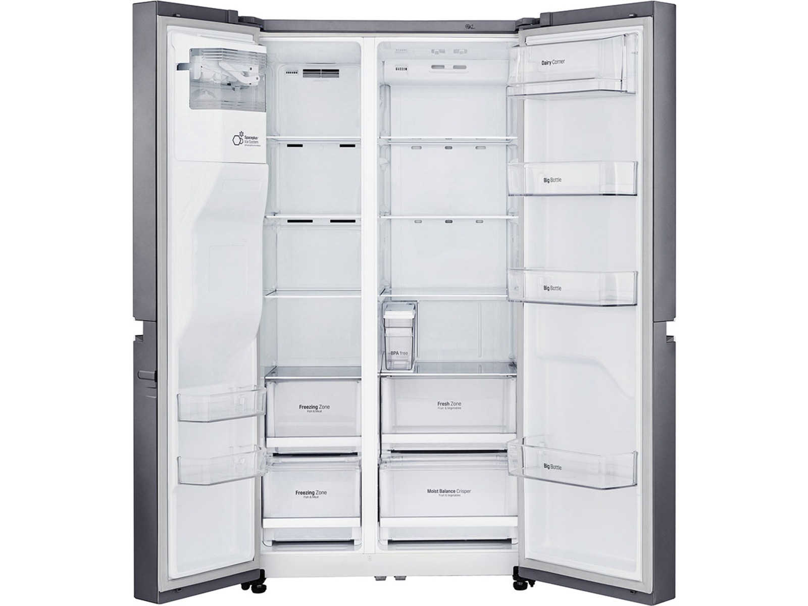 Lg side by side kjøleskap