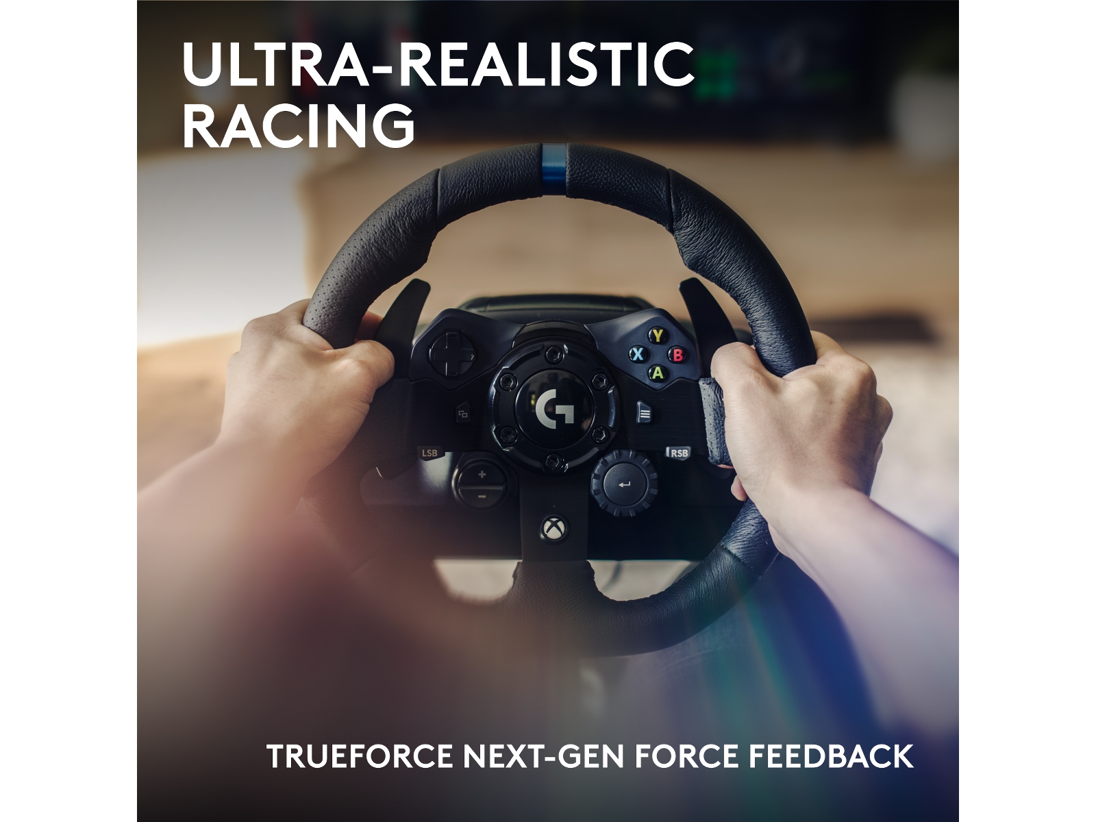 Logitech G923 Driving Force Racing XBX/XBS/XB1 Ratt og pedaler