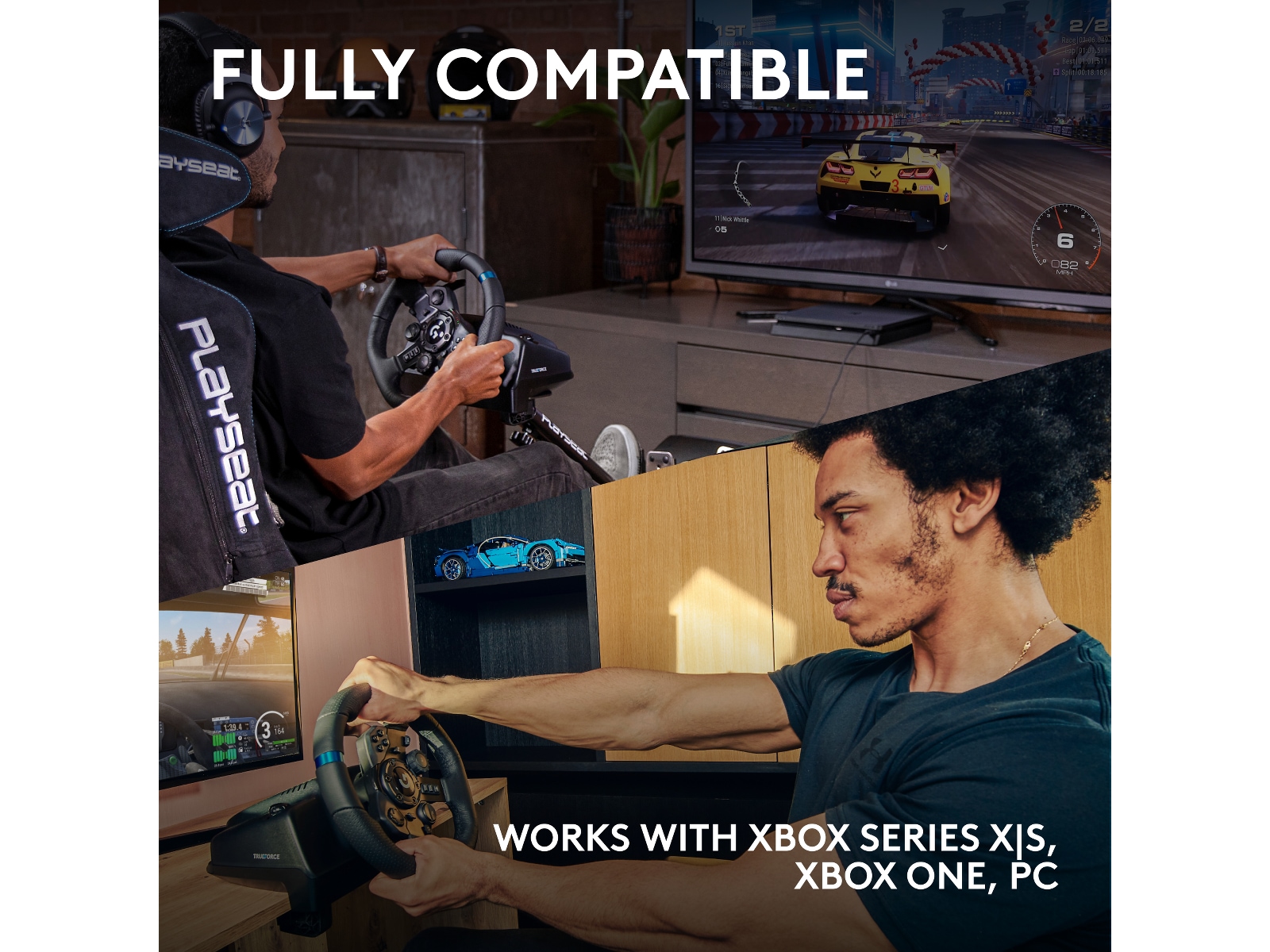 Logitech G923 Driving Force Racing XBX/XBS/XB1 Ratt og pedaler