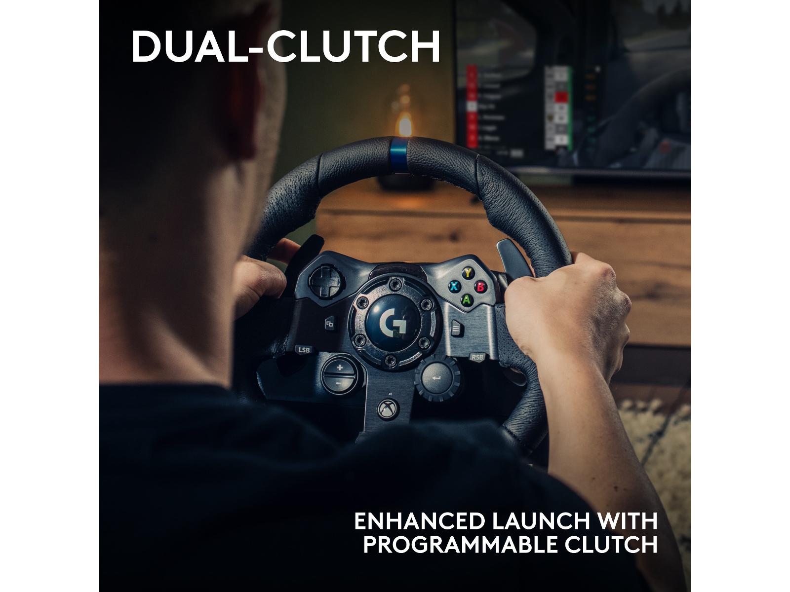 Logitech G923 Driving Force Racing XBX/XBS/XB1 Ratt og pedaler