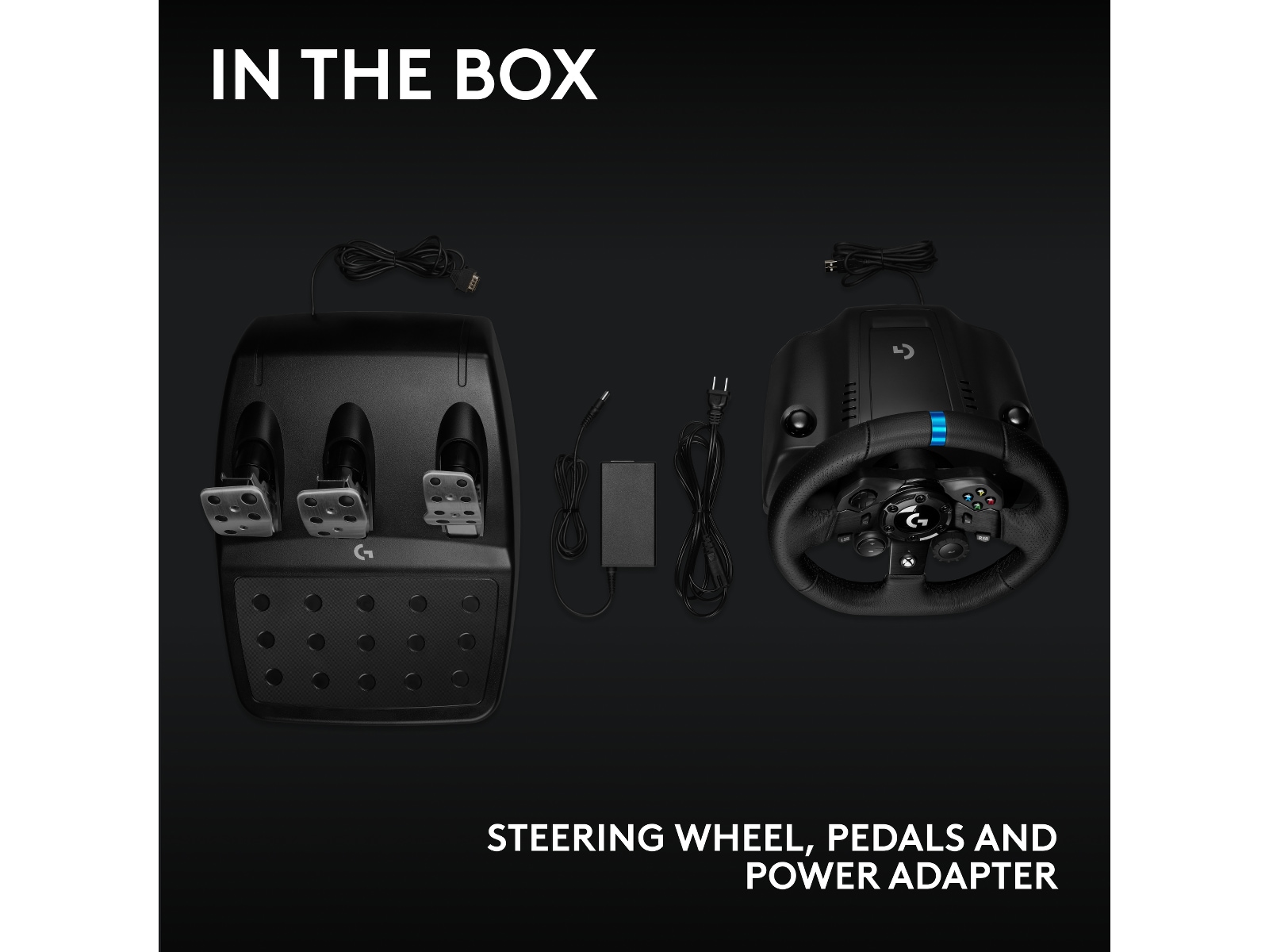 Logitech G923 Driving Force Racing XBX/XBS/XB1 Ratt og pedaler