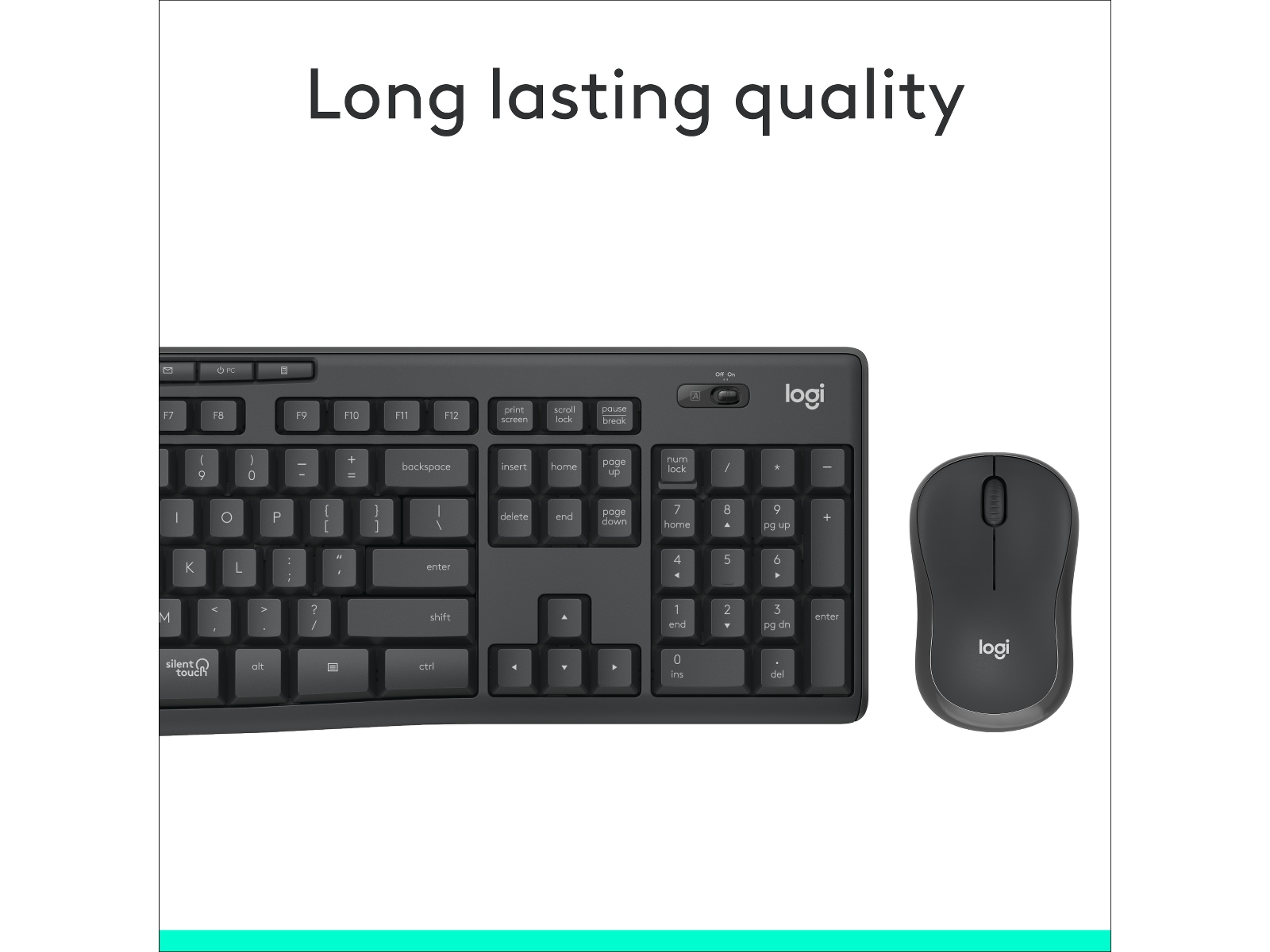 Logitech MK295 Silent Wireless Combo - GRAPHITE Mus & tastatur -kombipakker