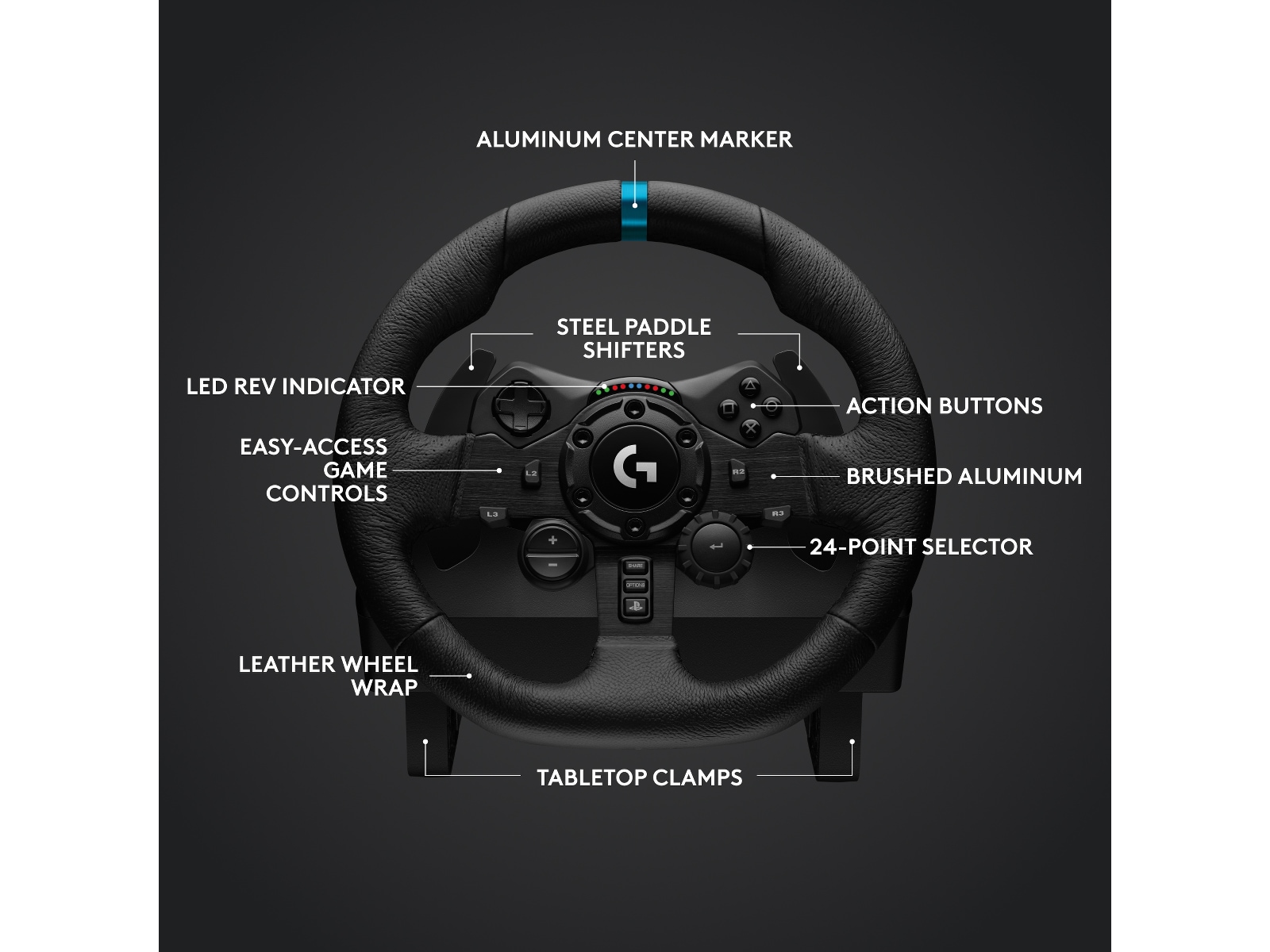 Logitech G923 og Driving Force Shifter Bundle Ratt og pedaler