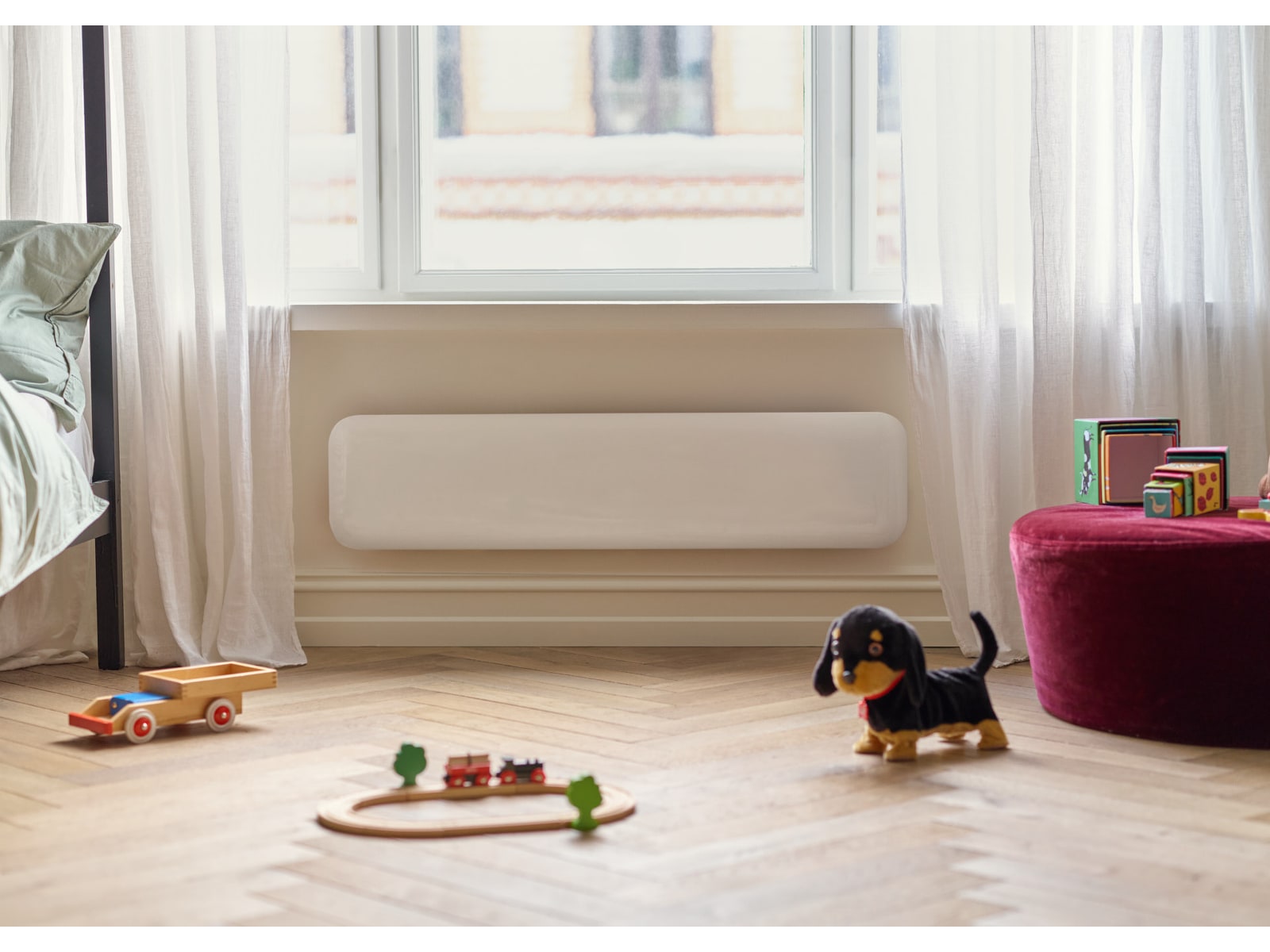 Mill Invisible panelovn 850W (hvit) Panelovner