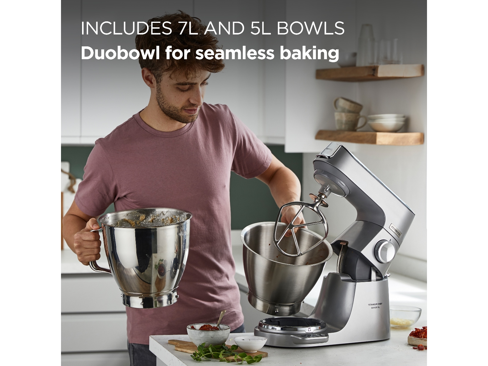 Kenwood Titanium Chef Baker XL Kjøkkemaskin Kjøkkenmaskiner