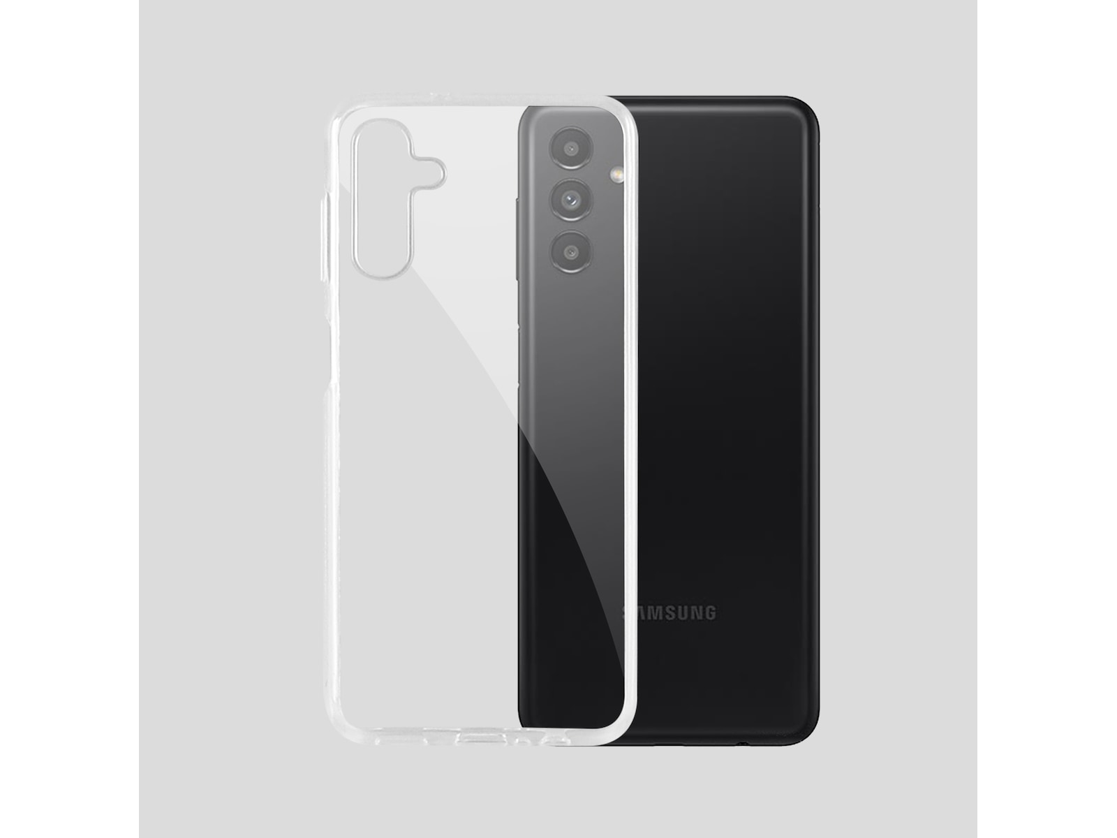 iiglo Galaxy A13 5G / A04S Silikondeksel (gjennomsiktig) Mobildeksel