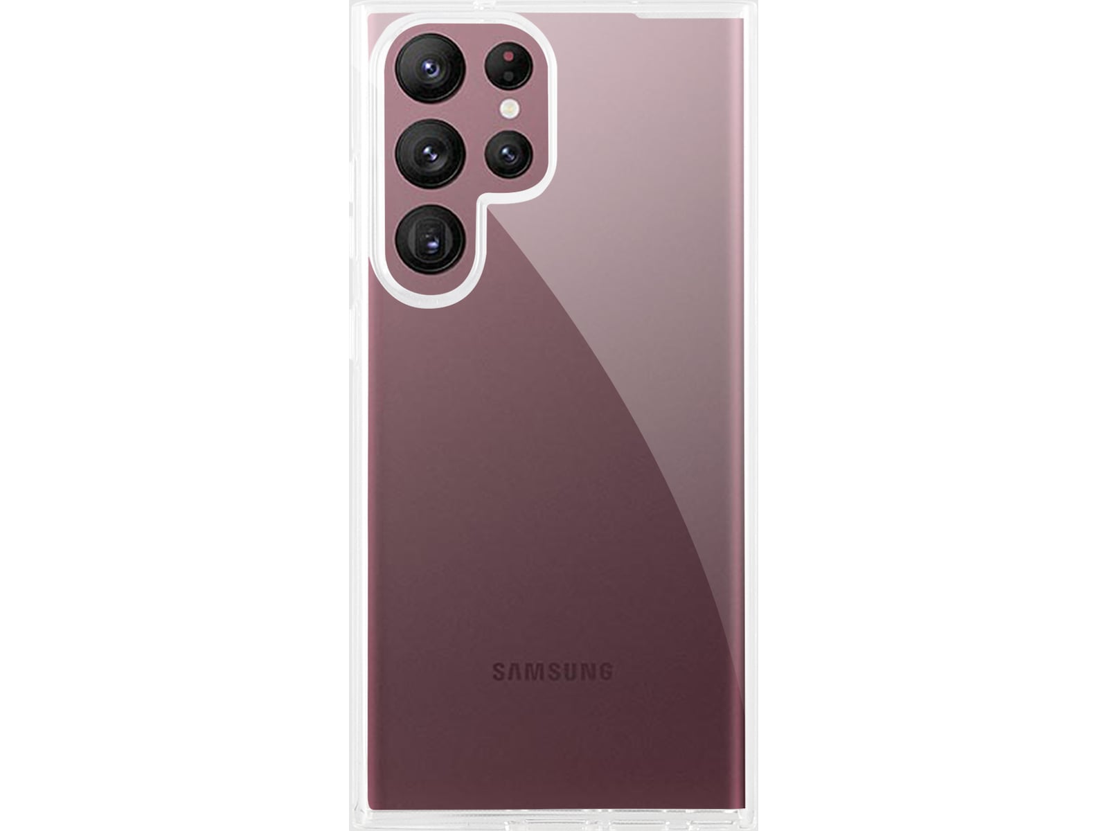 iiglo Galaxy S23 Ultra Silikondeksel (gjennomsiktig) Mobildeksel