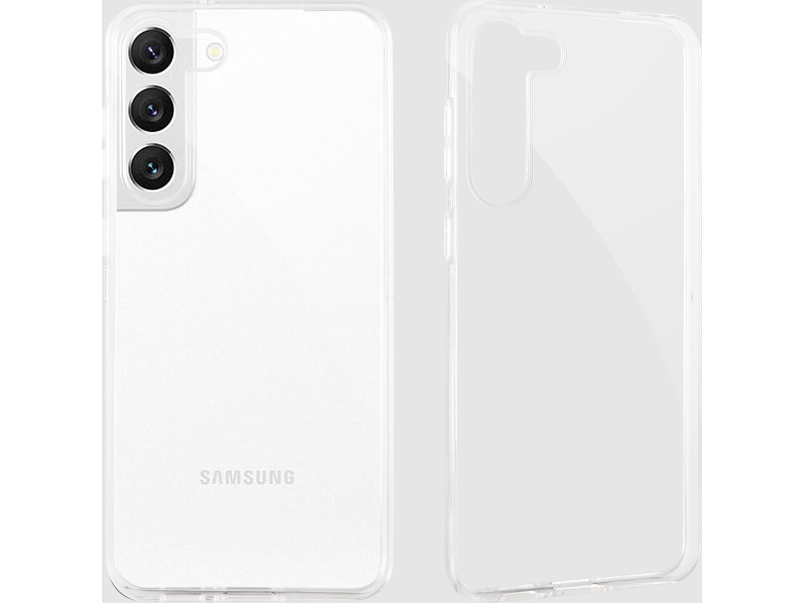 iiglo Galaxy S23 Silikondeksel (gjennomsiktig) Mobildeksel